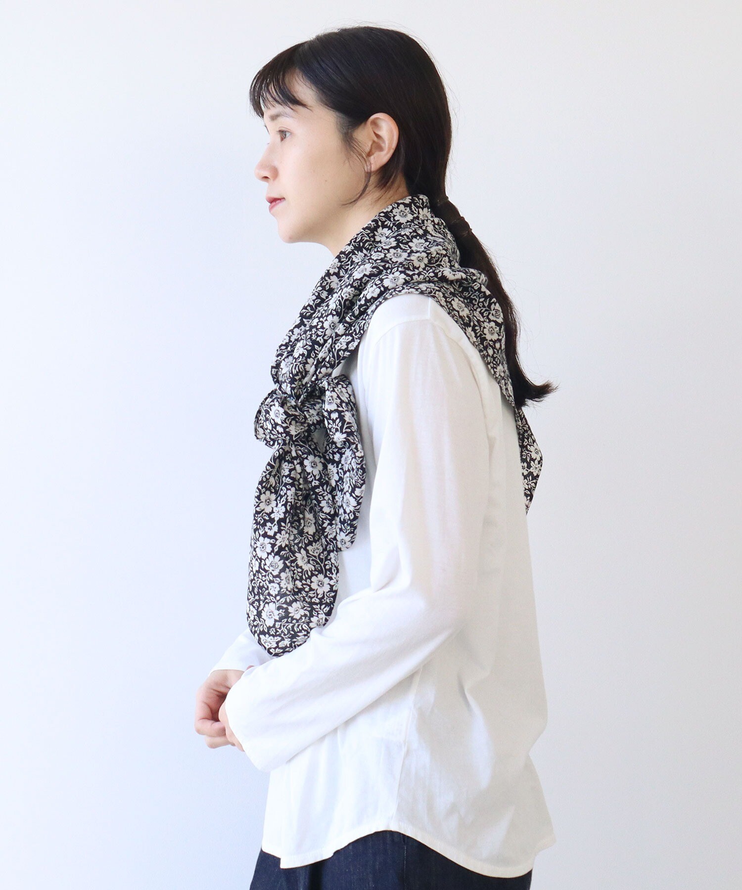 AMBIDEX Store ○プリント スカーフ(F 花柄): yuni