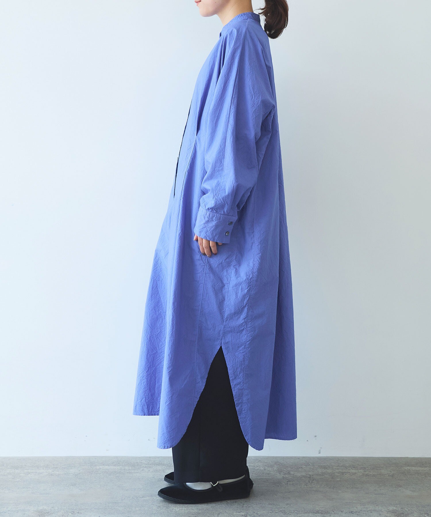 AMBIDEX Store ○コットンキャッチワッシャー タックシャツ