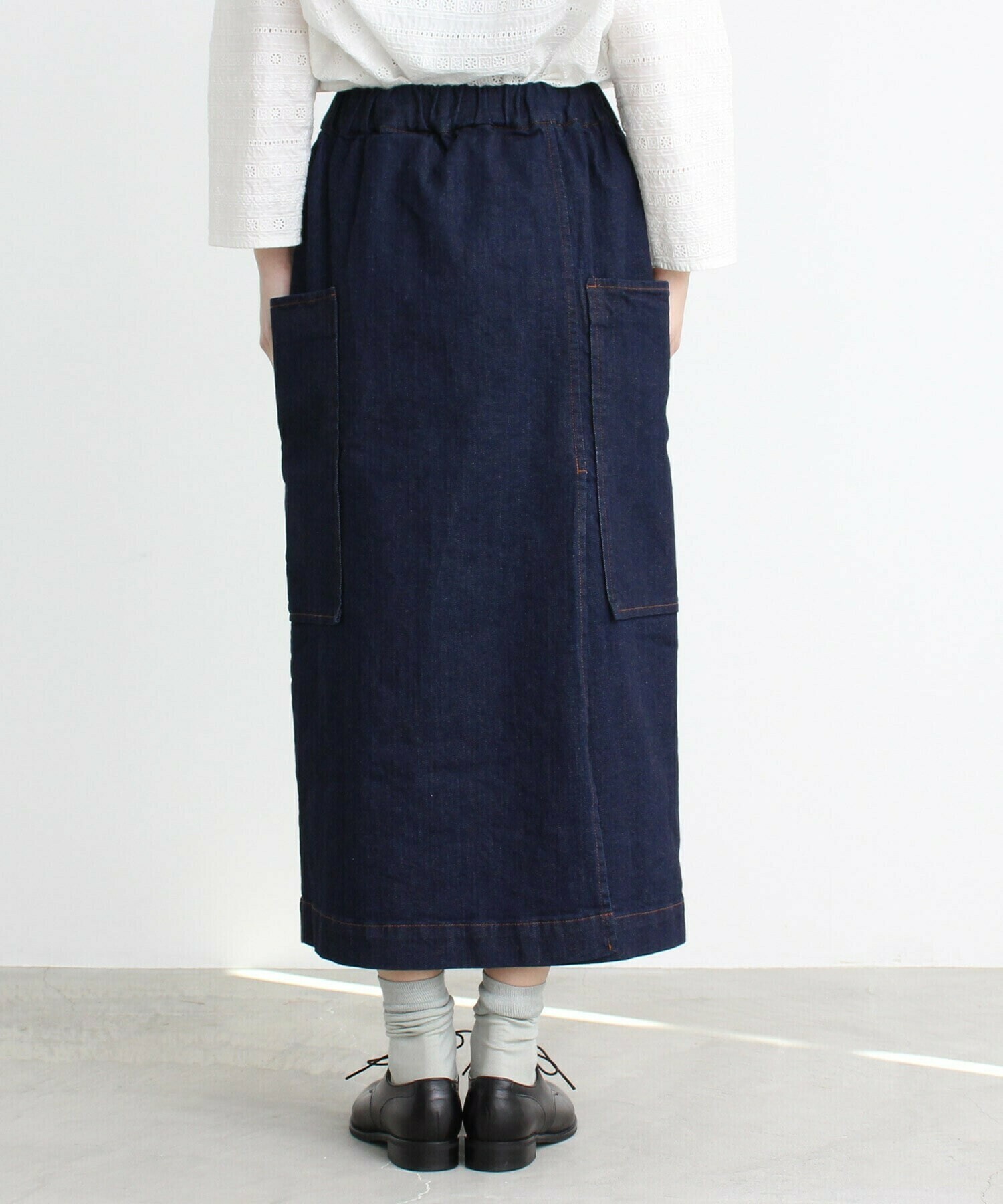 AMBIDEX Store △○≪WEB限定≫ムラ糸デニム タイトスカート(F コン): yuni
