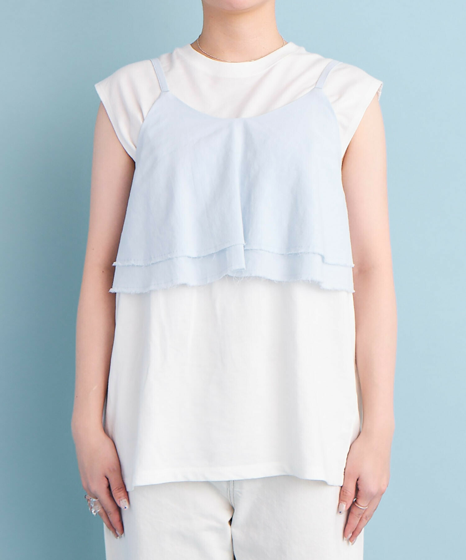 AMBIDEX Store 80/2 cyro spun OX CAMISOLE(F シロ): buoybuoy