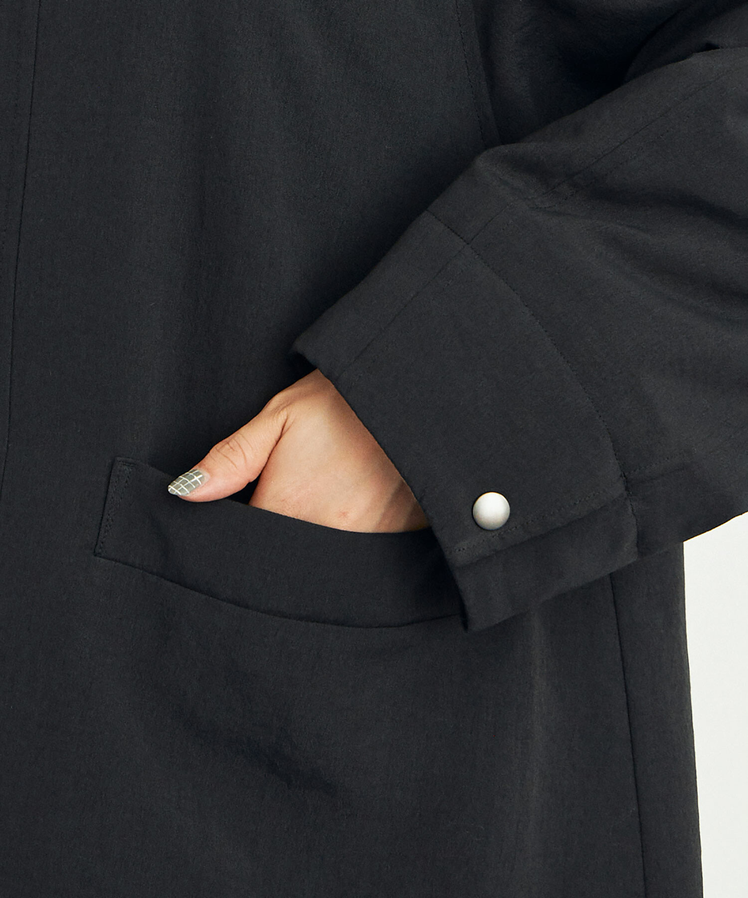 AMBIDEX Store ○LIGHT DICROS AIRO ステンカラーコート(F BLACK