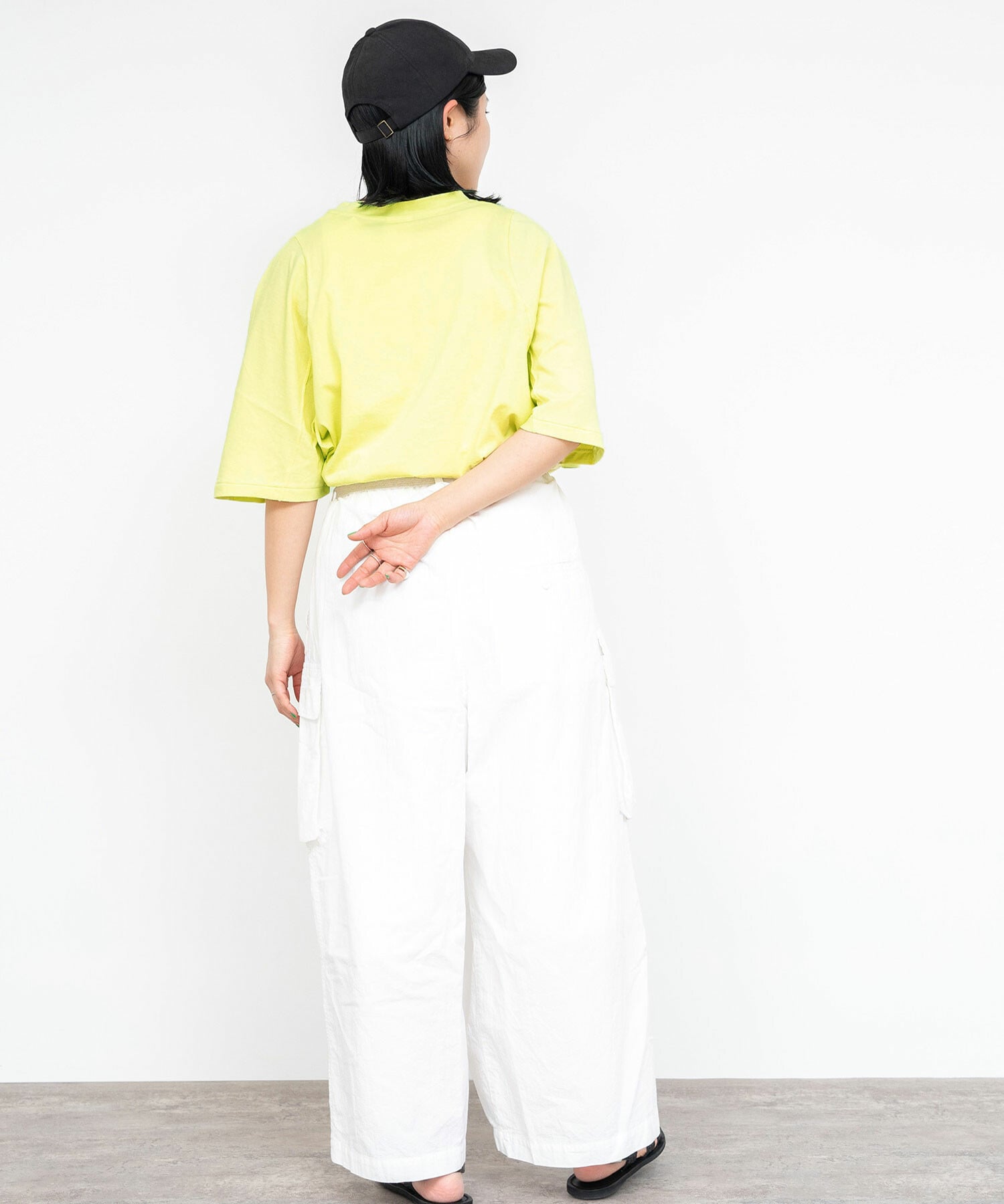 AMBIDEX Store △○ハイト天竺 BELL T-シャツ(F SV WHITE): FLAT