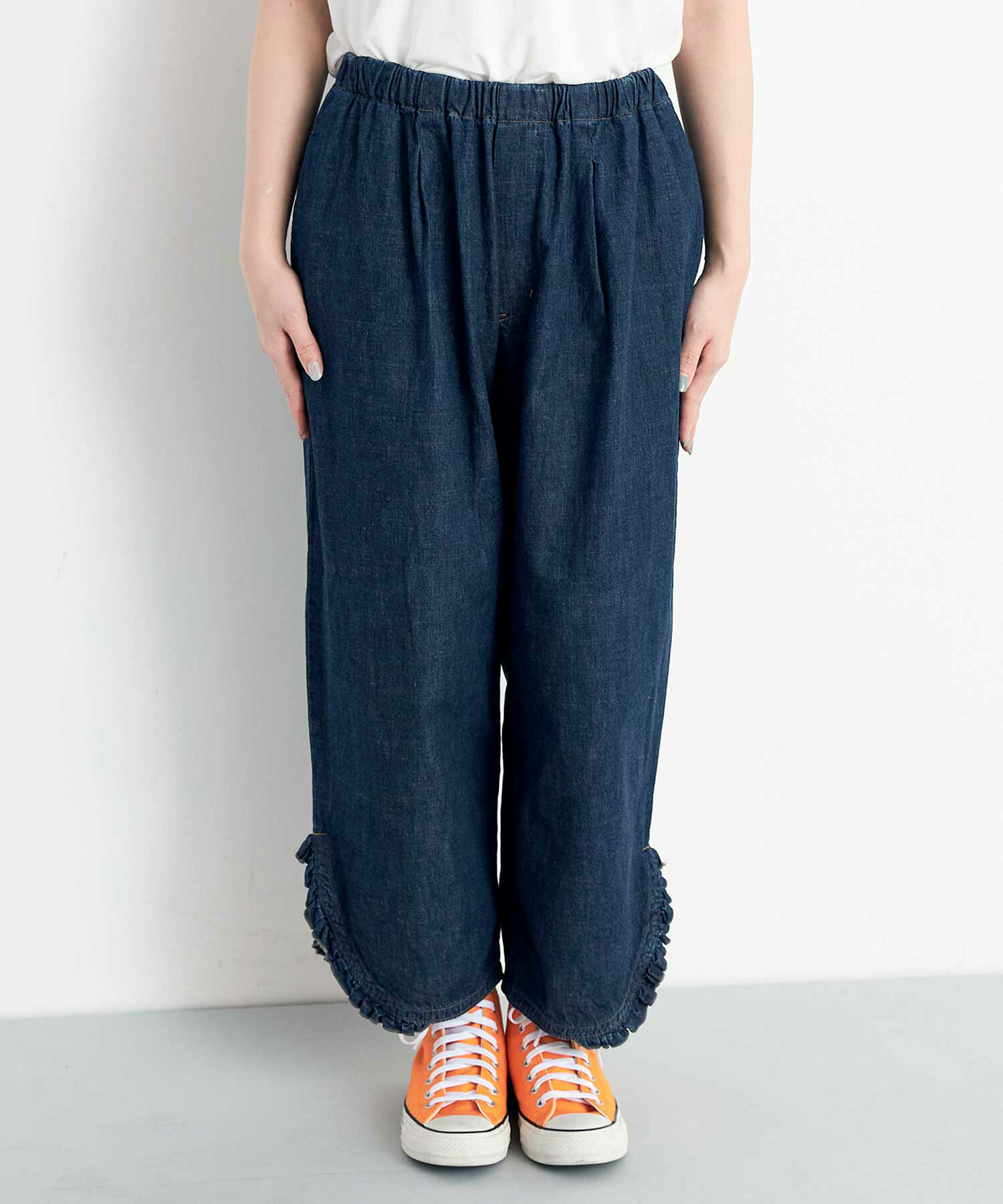 クールな価格でホットなピック AMBIDEX Store ○8ozDENIM FRILL パンツ(F KINARI): FLAT-cic-HATENA パンツ