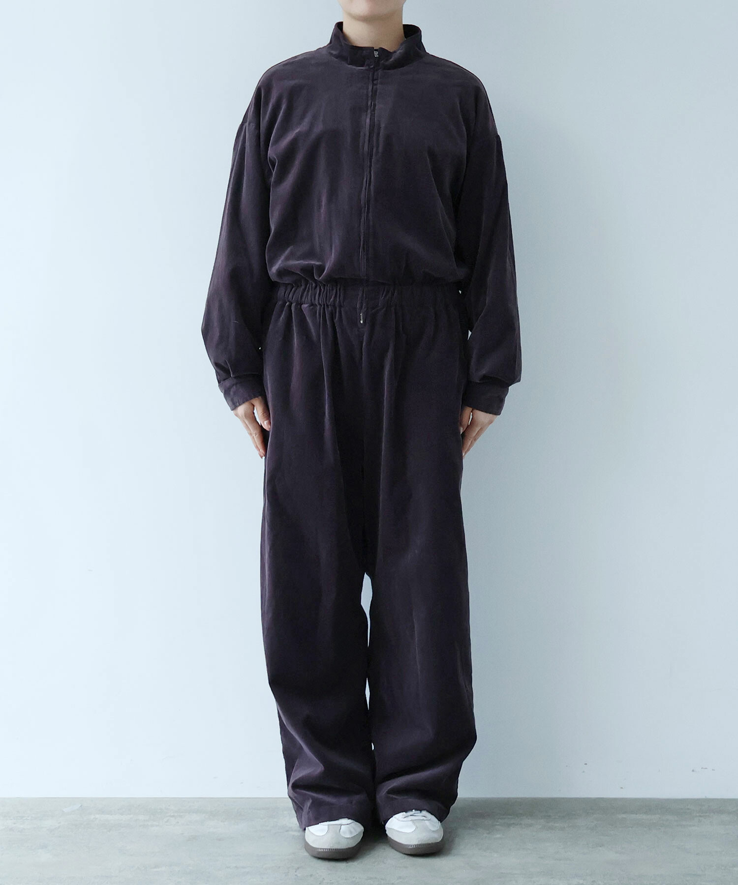 AMBIDEX Store ○スラブ別珍 製品染 ジャンプスーツ(F COFFEE): buoybuoy