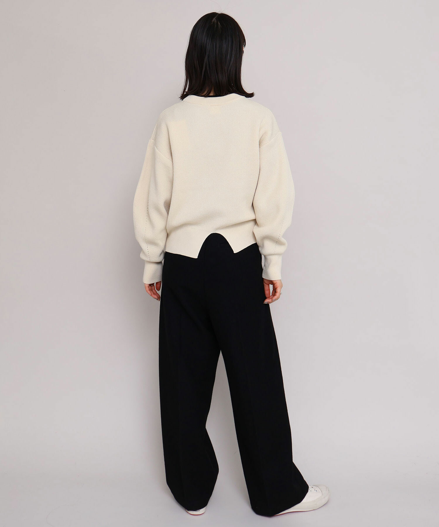 AMBIDEX Store 〇強縮ウール 2タックテーパード パンツ(F