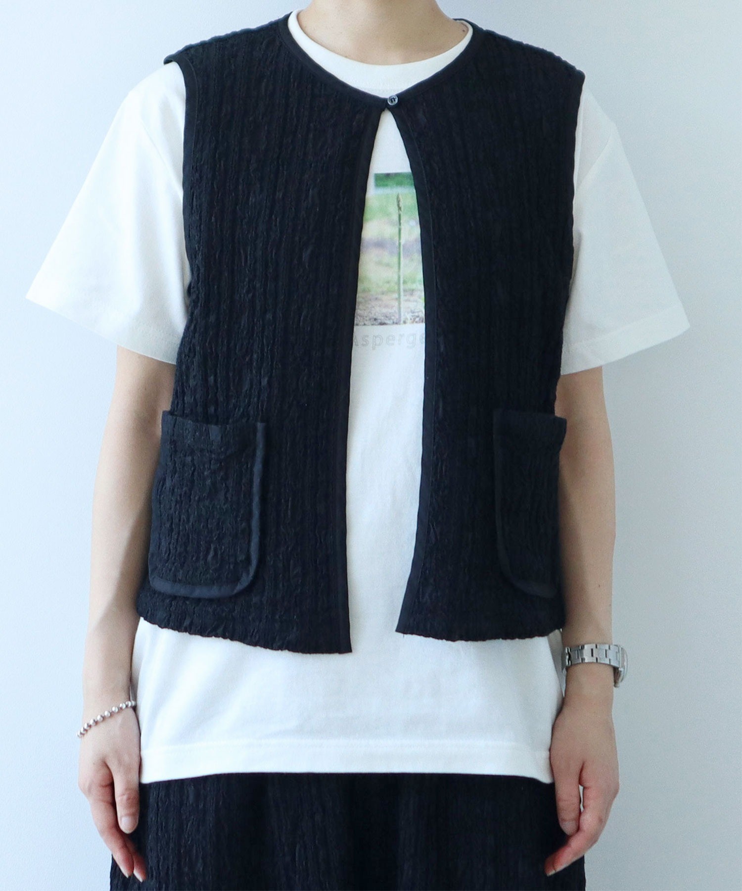 AMBIDEX Store ○【WEB別注カラー】ストライプ刺繍 ベスト