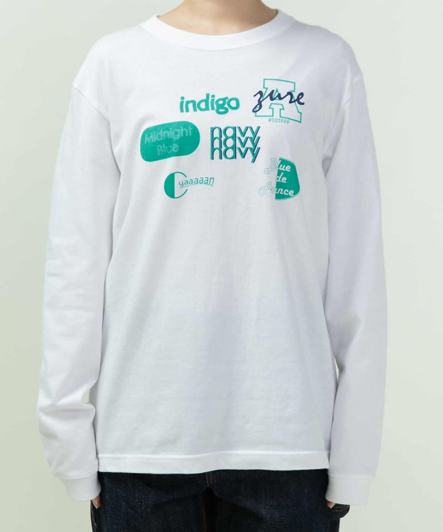 AMBIDEX Store 【予約販売】○Blue-Blue プリントロンT(F シロ): PAR ICI