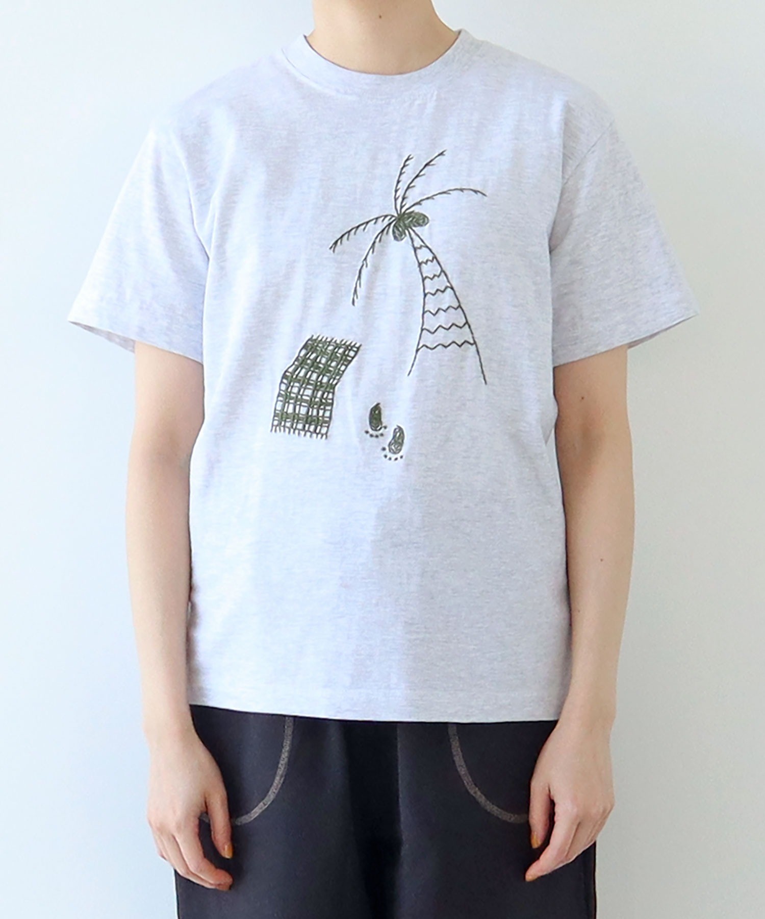 ☆韓国人気☆ヤシの木 フードTシャツ/WOOYOUNGMI☆ Lotte Duty Free