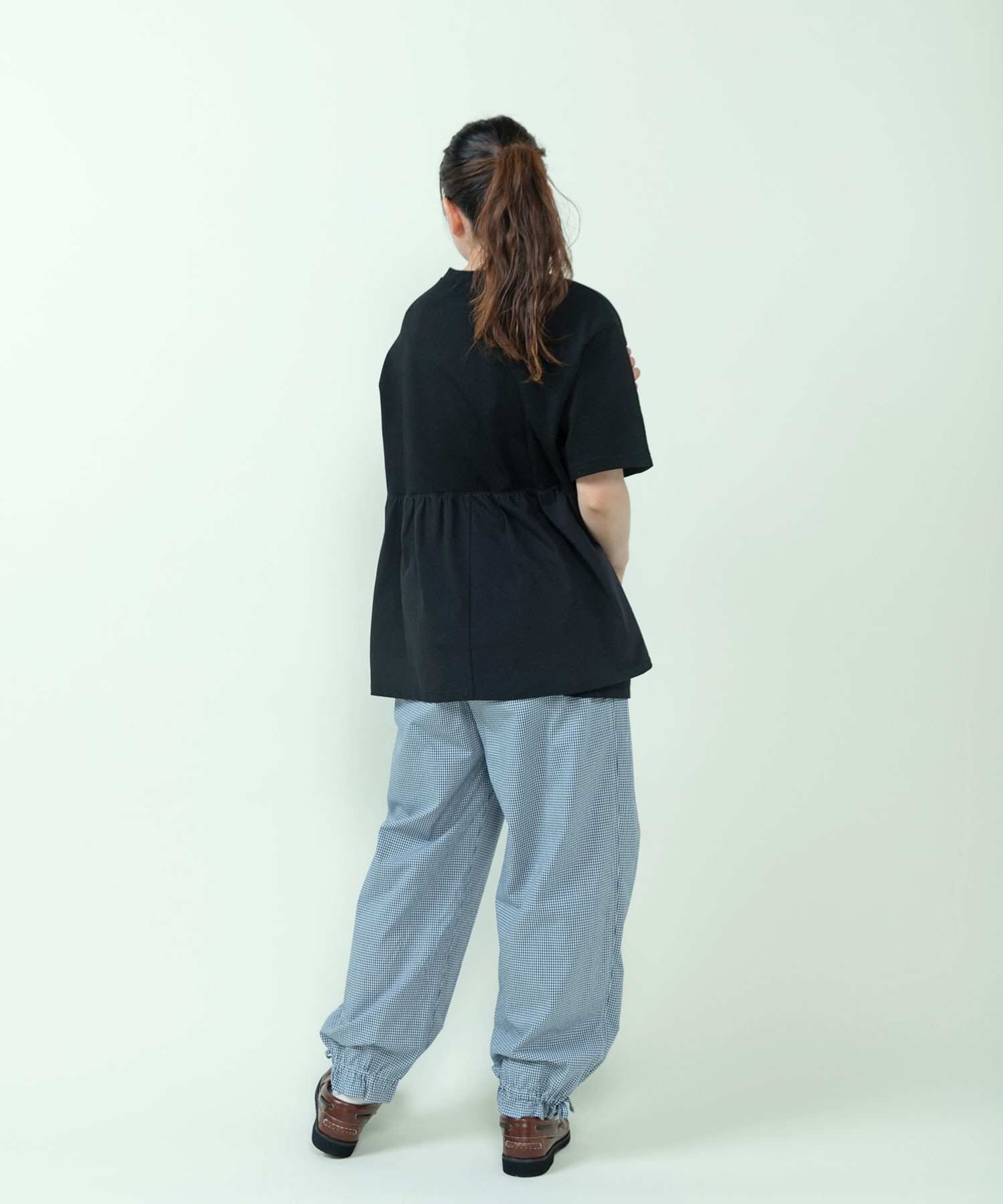 AMBIDEX Store ○デラヴェジャージー 裾フリルTシャツ(F グレー): PAR ICI