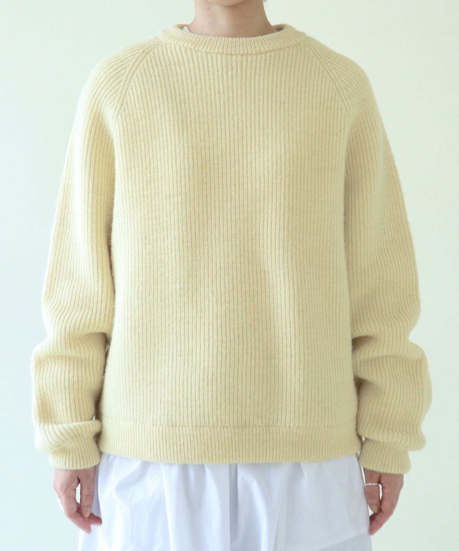 AMBIDEX Store ○【30周年特別アイテム】BRITISH WOOL 片畦ニットプル