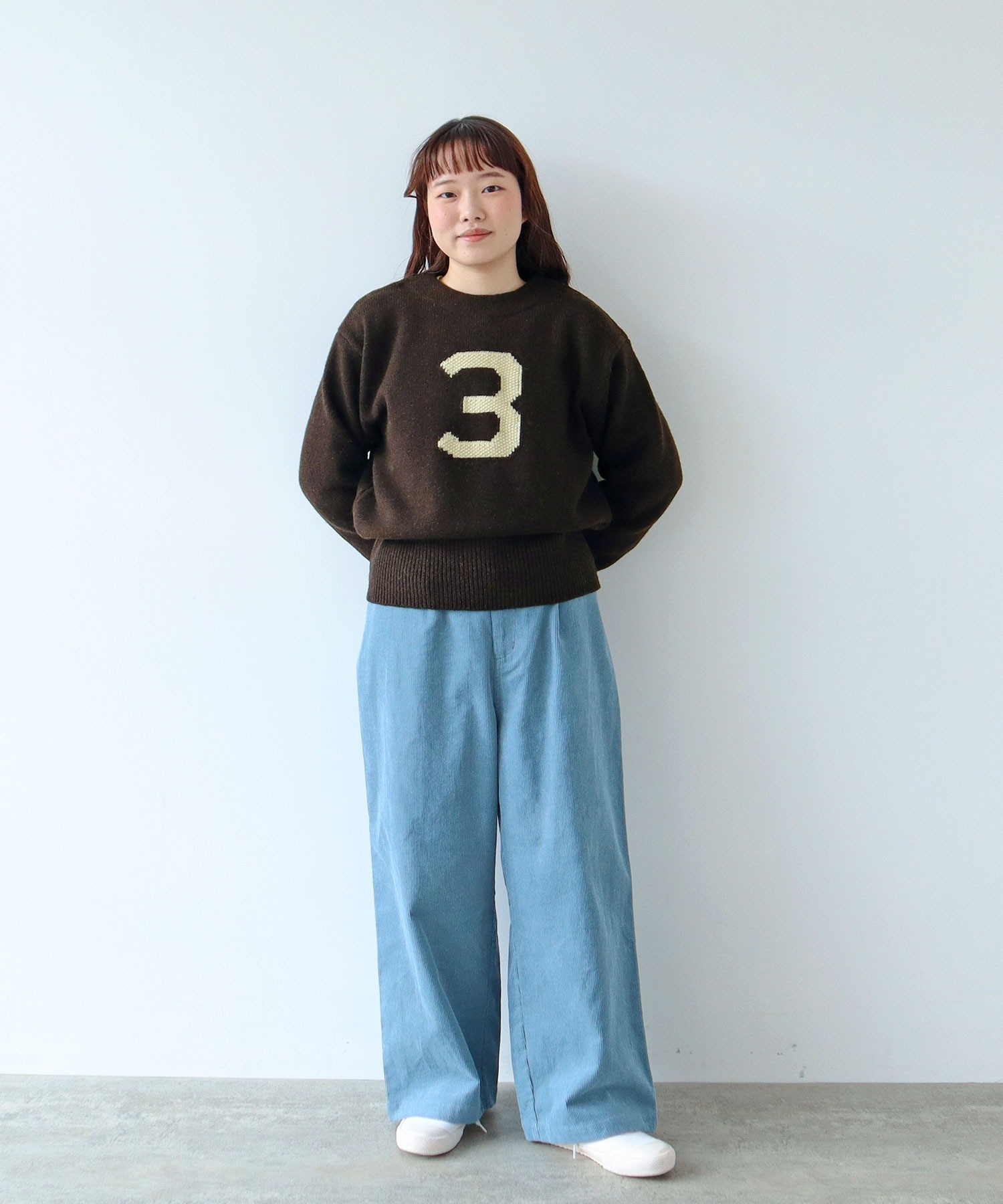 須郷様(カレッジ) AMBIDEX Store ○3インターシャ カレッジニットプルオーバー(F