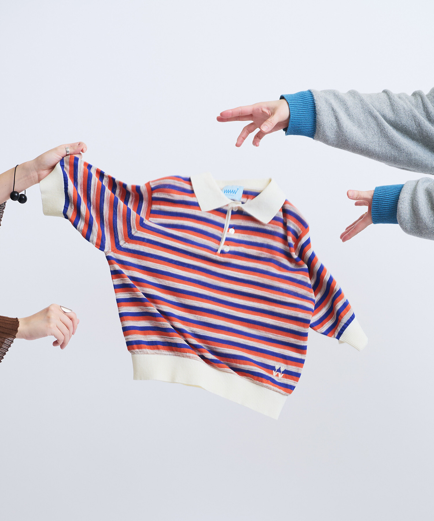 AMBIDEX Store 〇KASURI BORDER BABY ポロ(F BROWN): Rin international