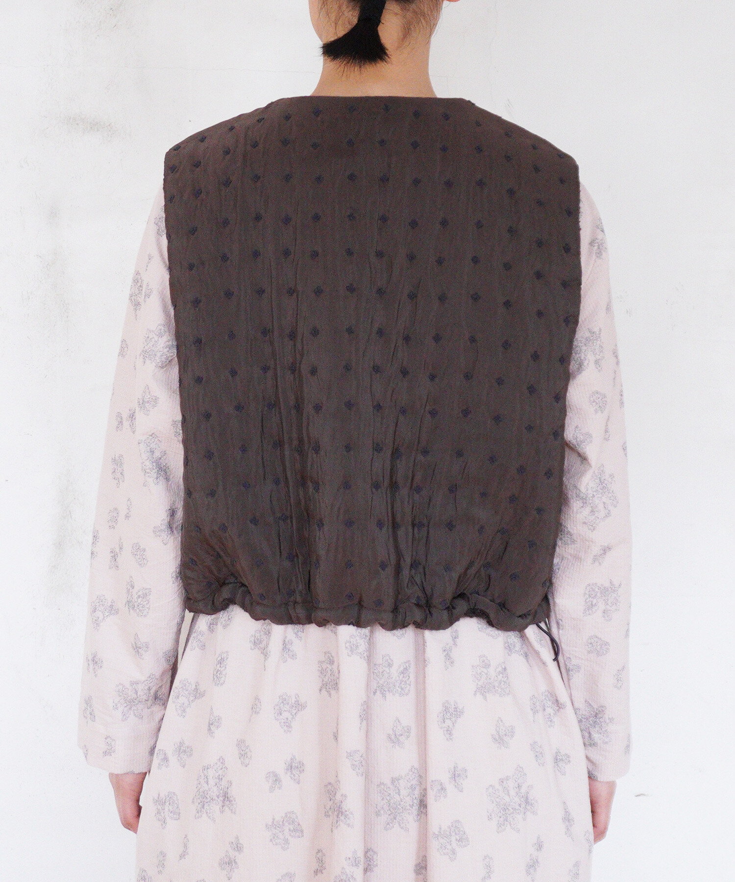 AMBIDEX Store 〇flower dot quilt jacquard ショートリバーシブル