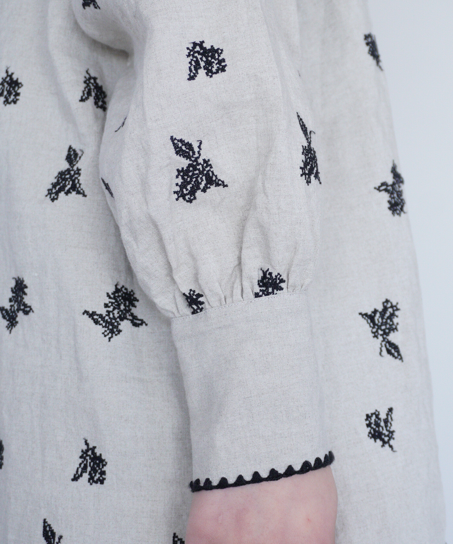 AMBIDEX Store 〇金木犀 embroidery ワンピース(F ベージュ