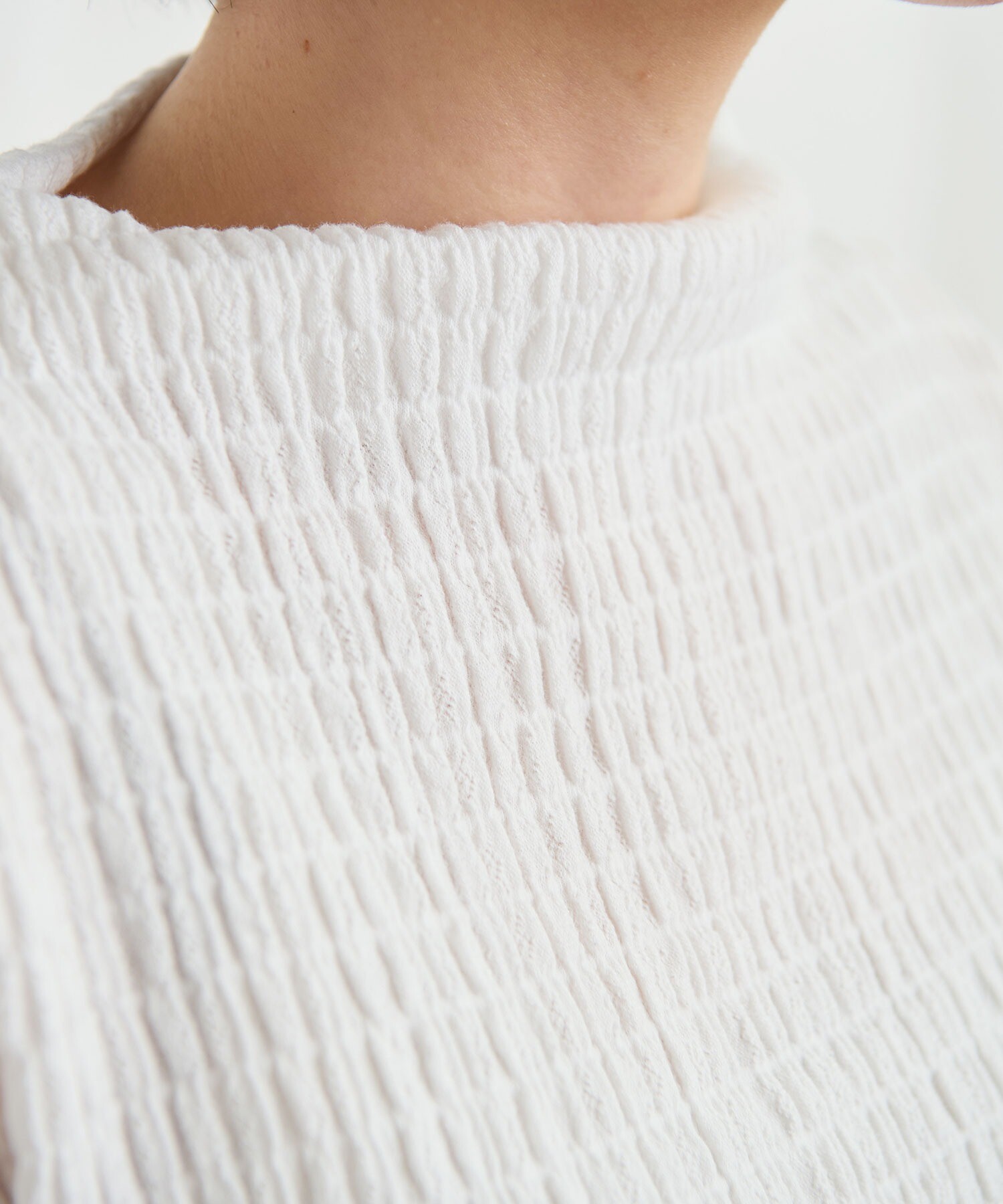 【ファッション通販】 pullover(F ○○shirring Store AMBIDEX シロ): savon du l'atelier トップス