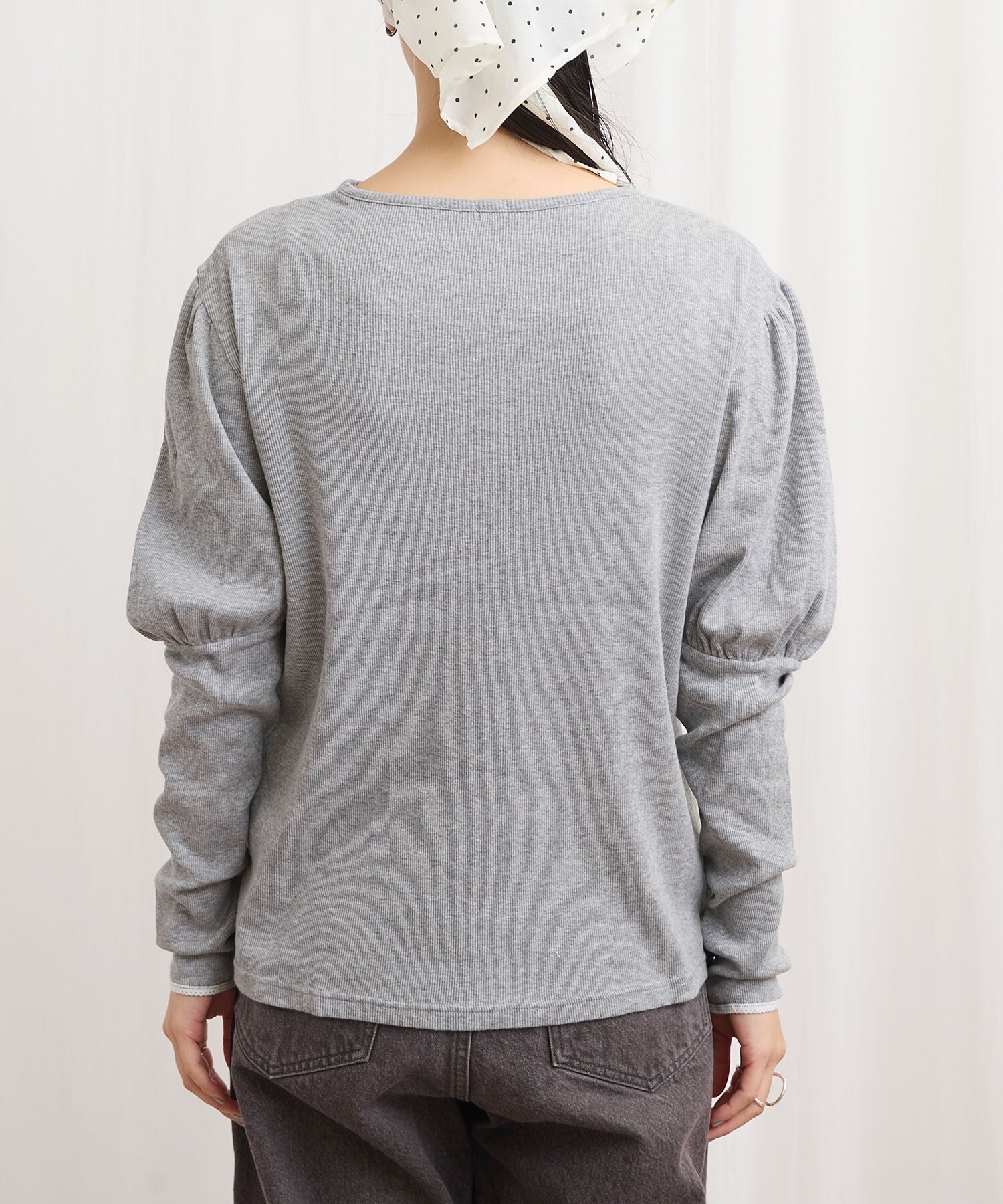 AMBIDEX Store 〇ZIM tereko puff pullover(F シロ): l'atelier du savon