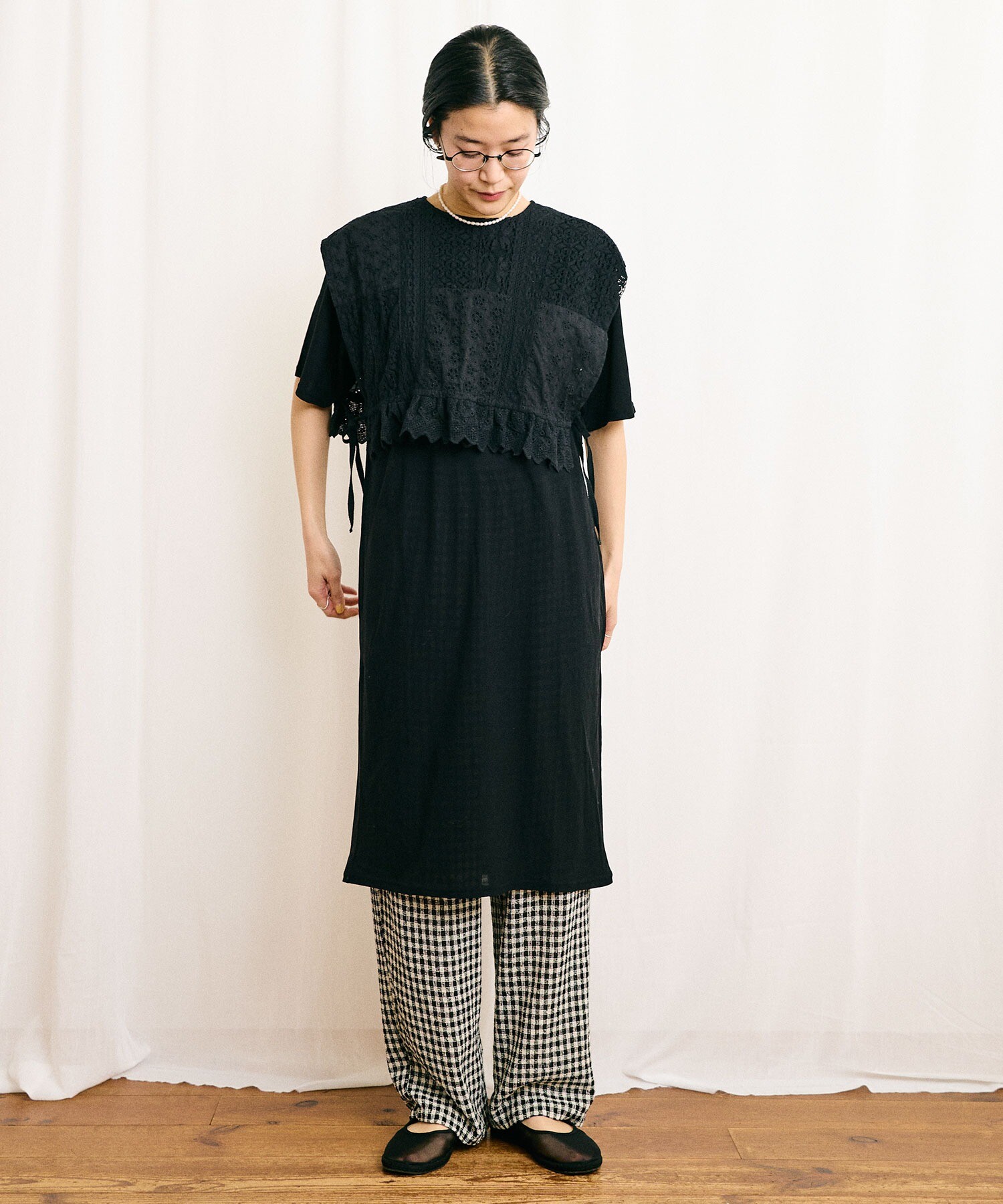 AMBIDEX Store 〇simple through long Tshirt(F シロ): l