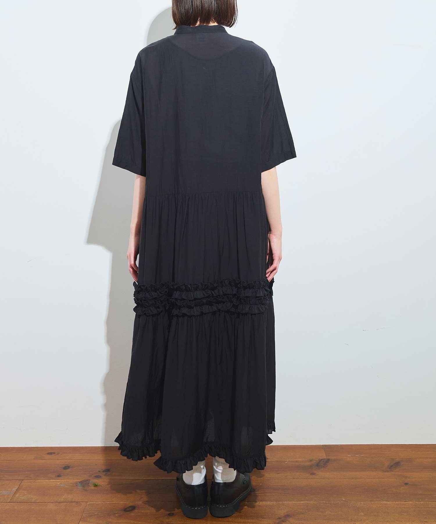 アトリエドゥサボン　ドレス AMBIDEX Store 【予約販売】〇CottonCupra lawn dress (F クロ