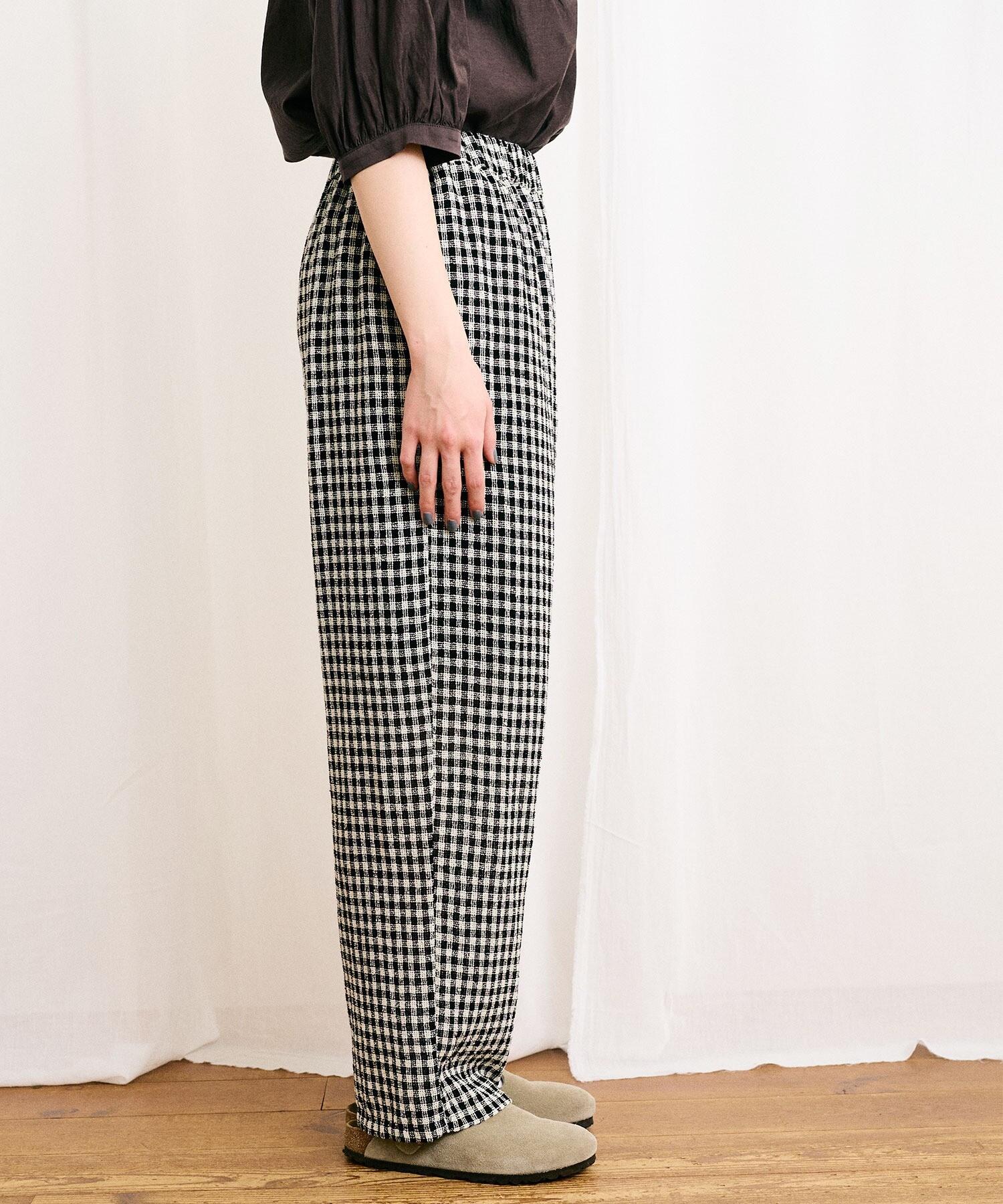 趣味・スポーツ・実用 Parfums de France   au point de croix AMBIDEX Store △〇silhouette pants(F チェック): l'atelier du