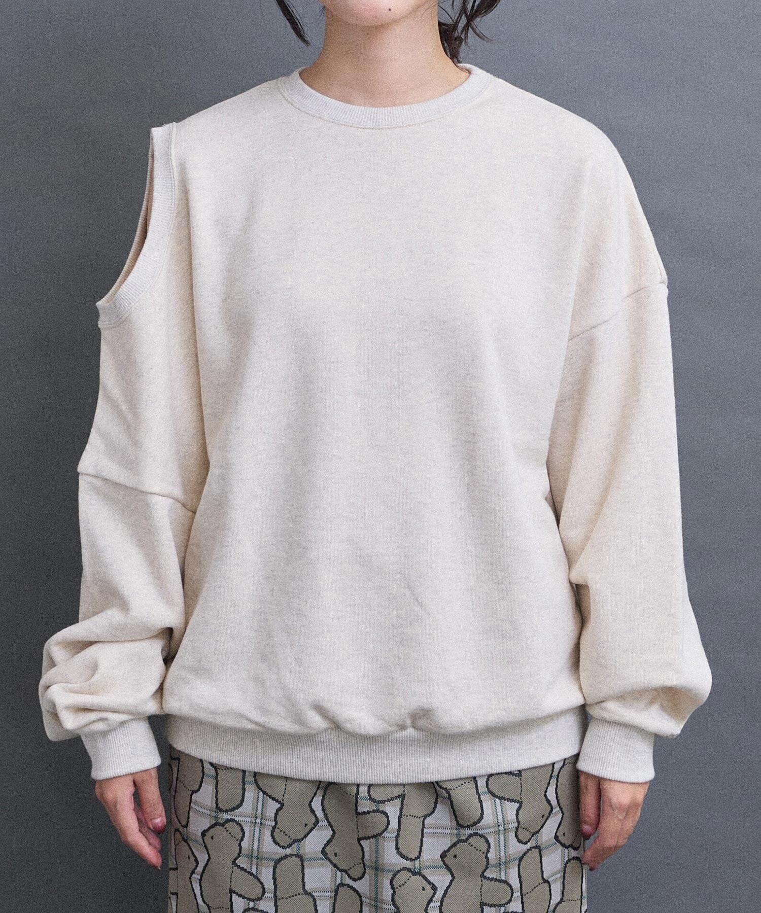 AMBIDEX Store 【予約販売】ADVANCE裏毛 変形スウェット(F クロ): l