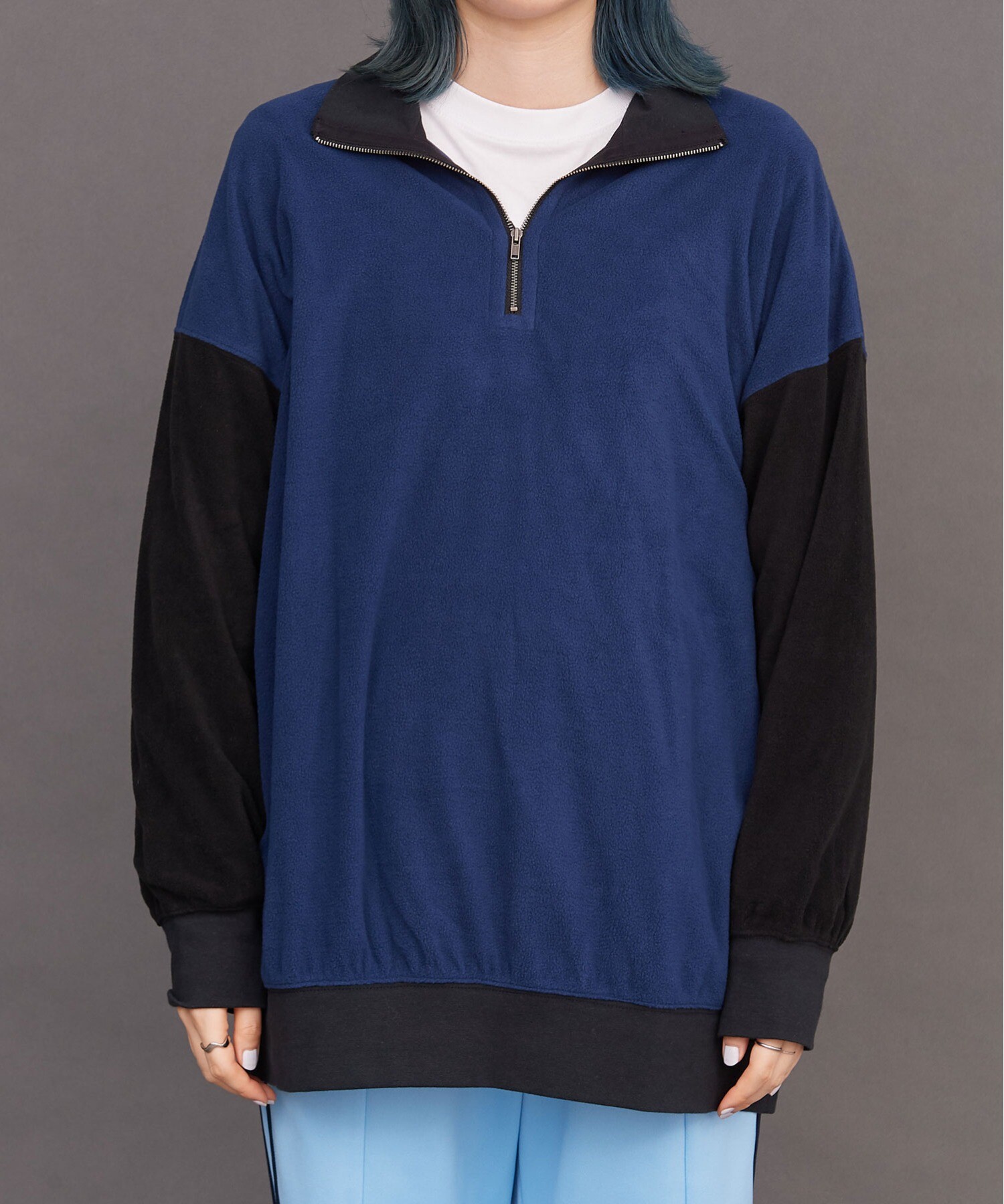 Fleece half zip outlet sweatshirt