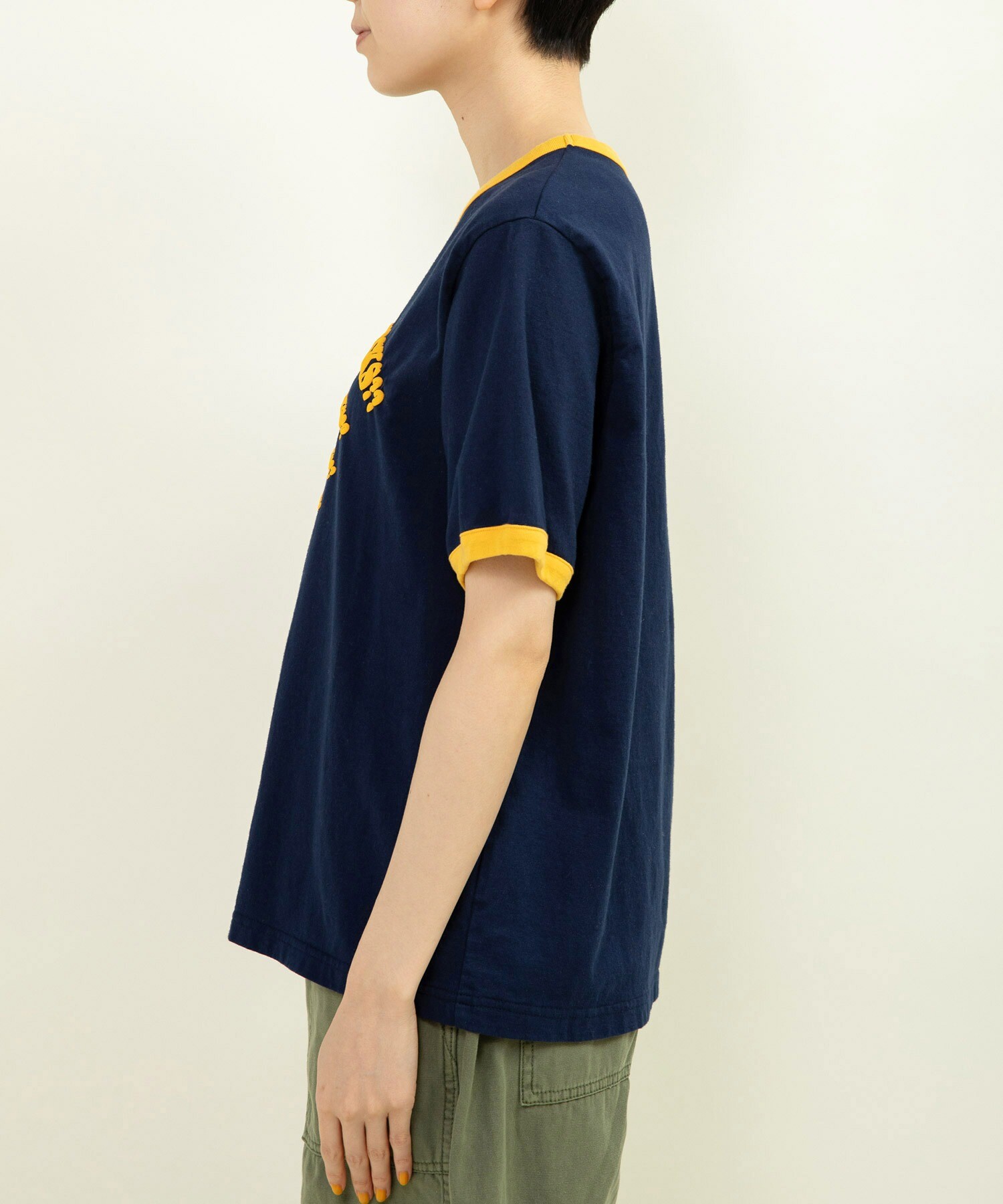 AMBIDEX Store ○40/2天竺 SOCKSリンガーTシャツ(F ピンク