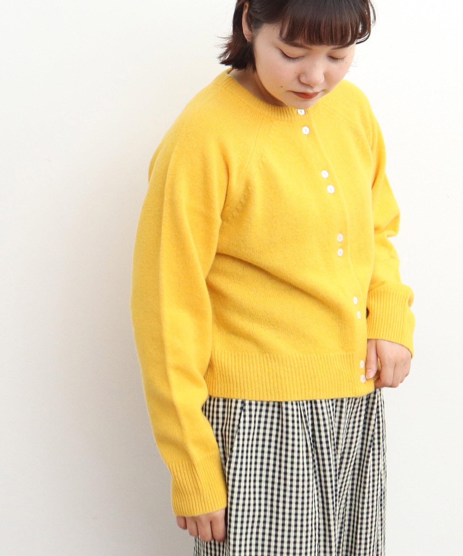 AMBIDEX Store ○2/15ラムウール 2つ釦カーディガン(F コン): CHILD WOMAN