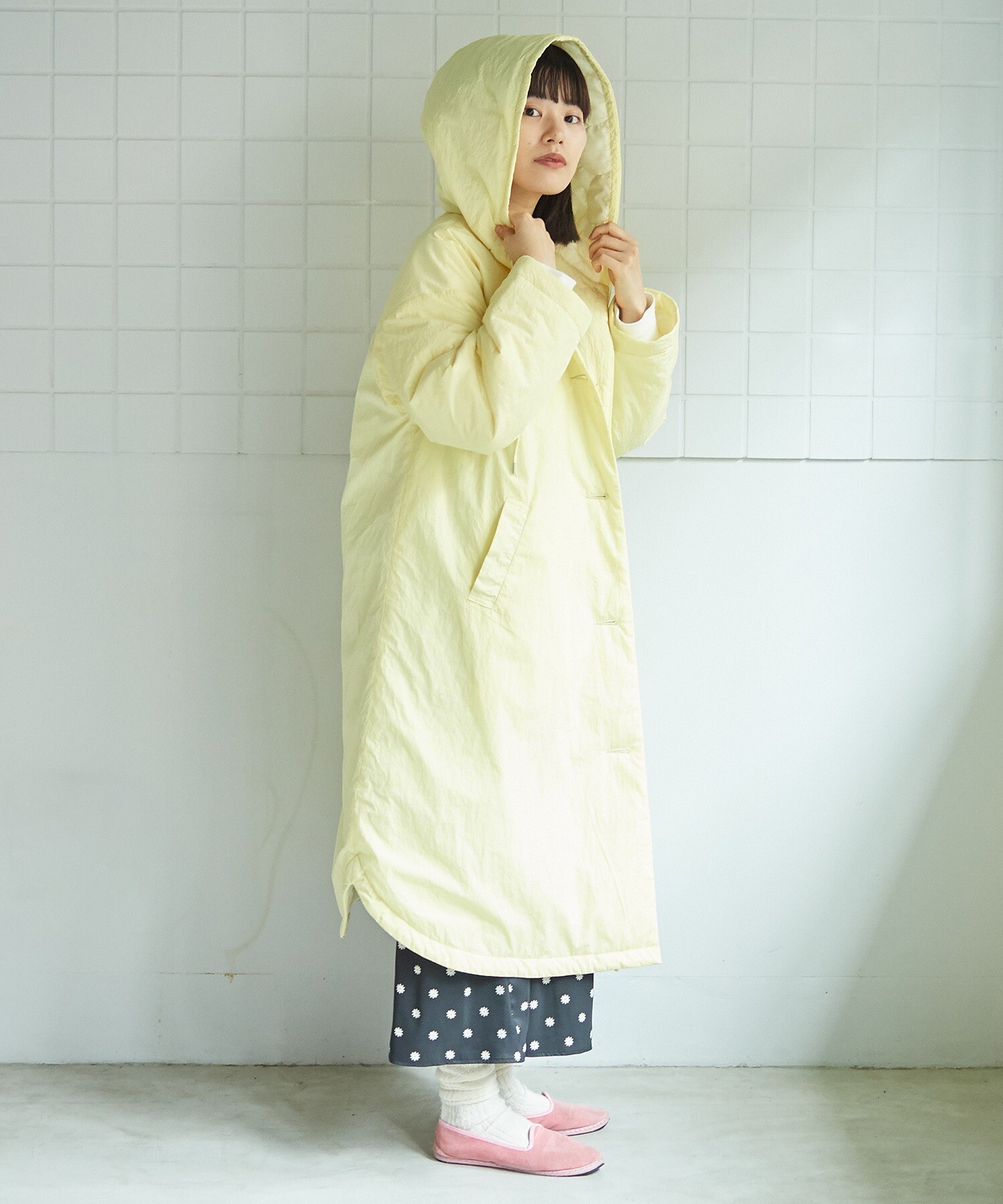 AMBIDEX Store ○EVODOWN hooded コート(F シロ): bulle de savon