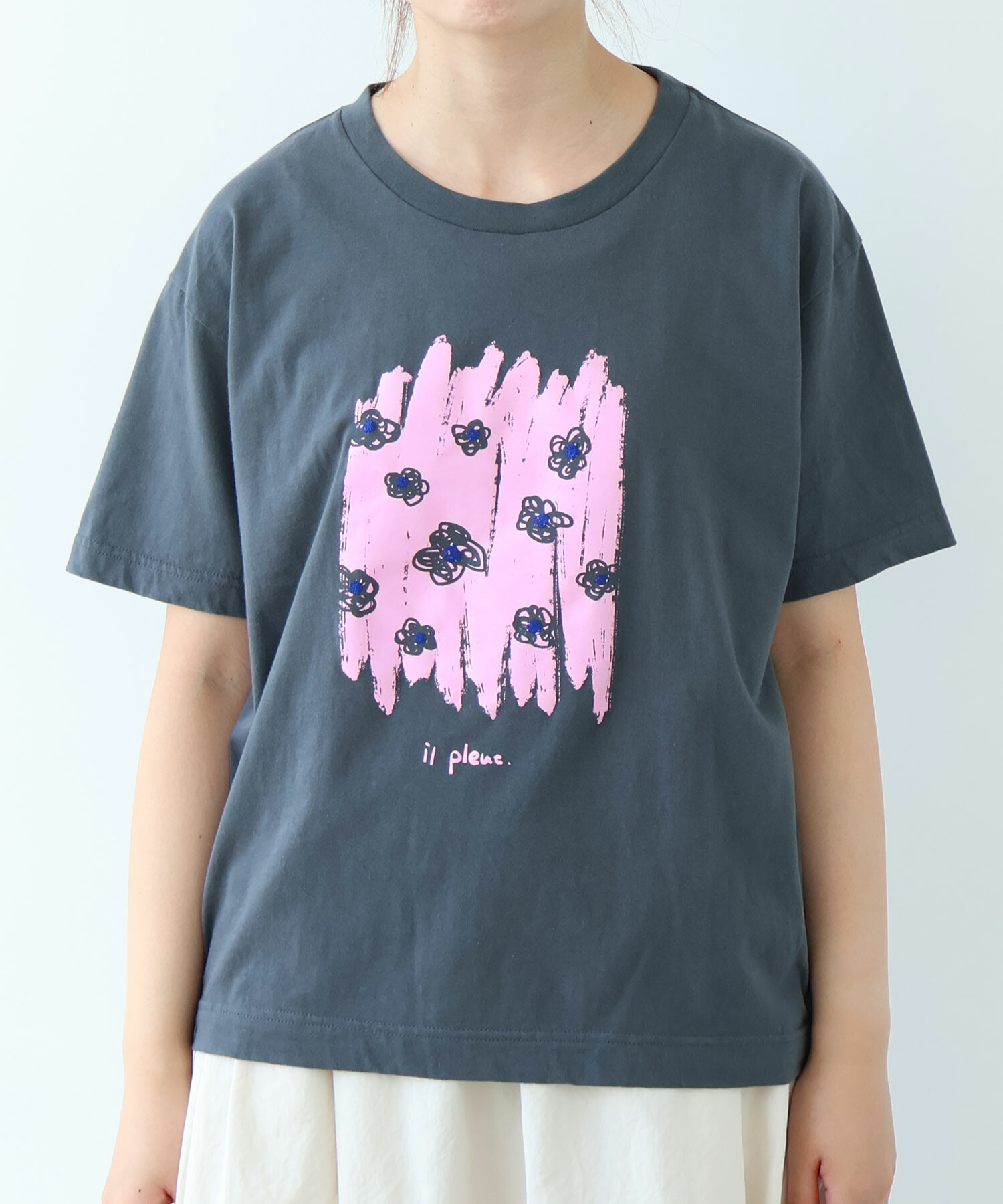 おはなさん専用商品 AMBIDEX Store ○ おはなのラバープリント Tシャツ(F シロ): bulle de
