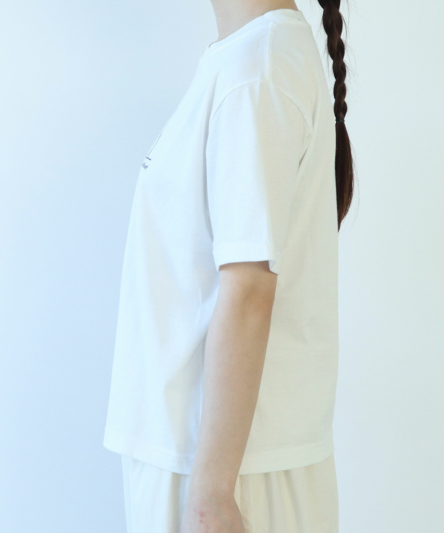 AMBIDEX Store 〇 くじらのなかまたち 刺繍Tシャツ(F アオ