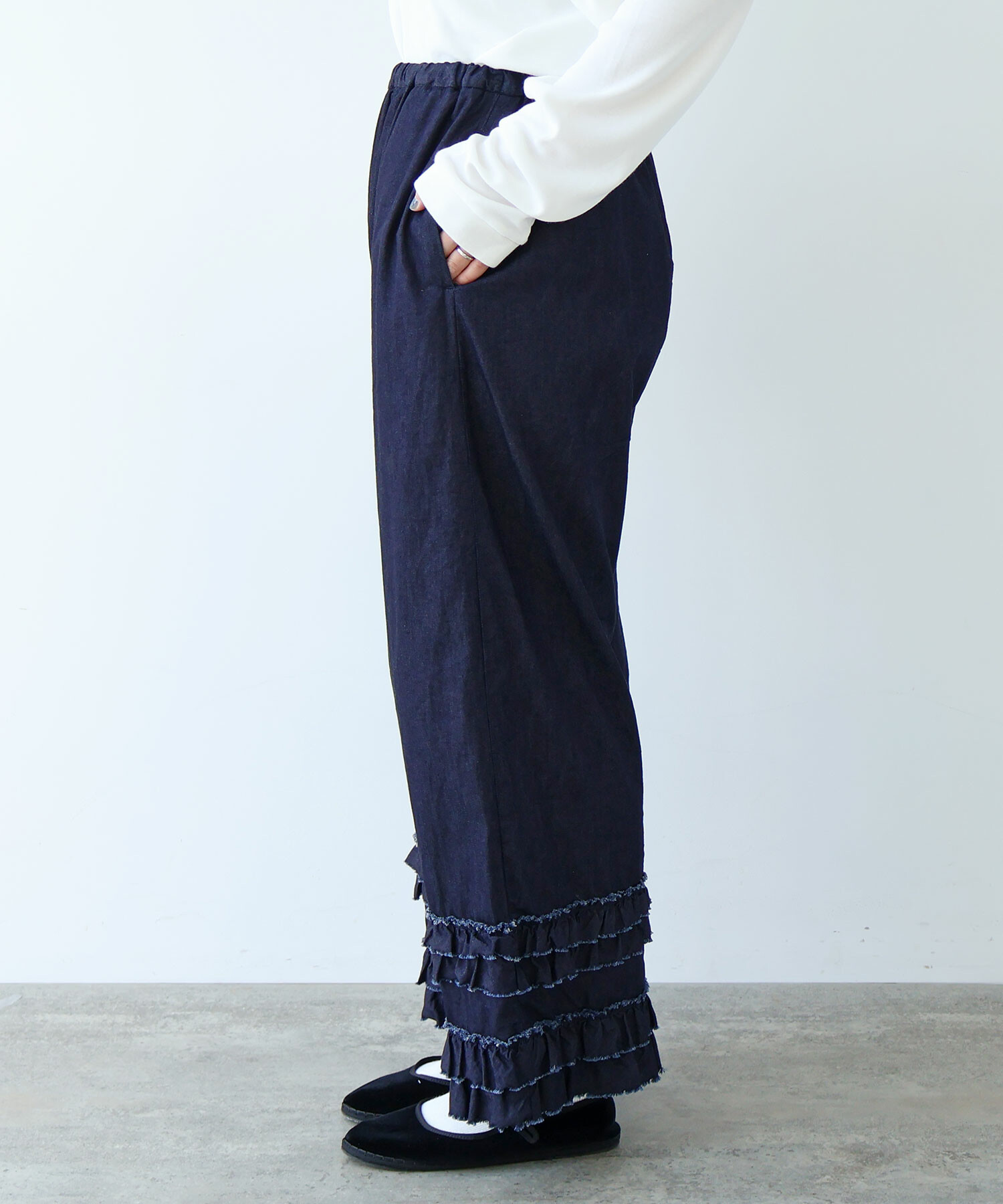 AMBIDEX Store ○ 5.5oz denim furi furi パンツ(F インディゴ): bulle