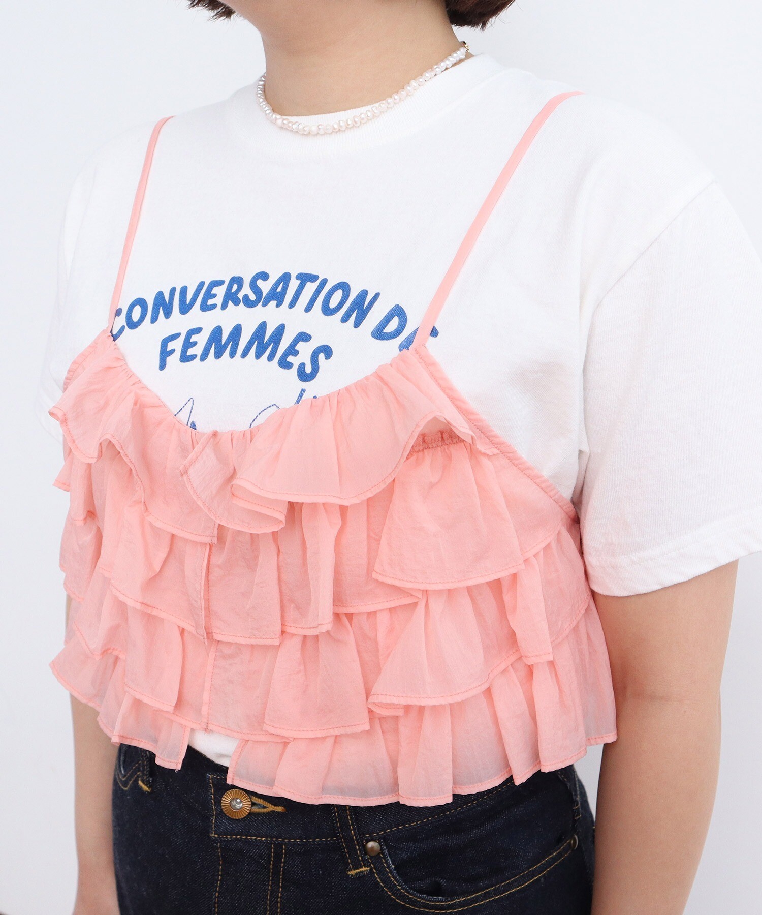 「PAMEO POSE」 キャミソールブラウス SMALL レッド レディース PAMEO POSE」 キャミソールブラウス SMALL レッド レ | JChere