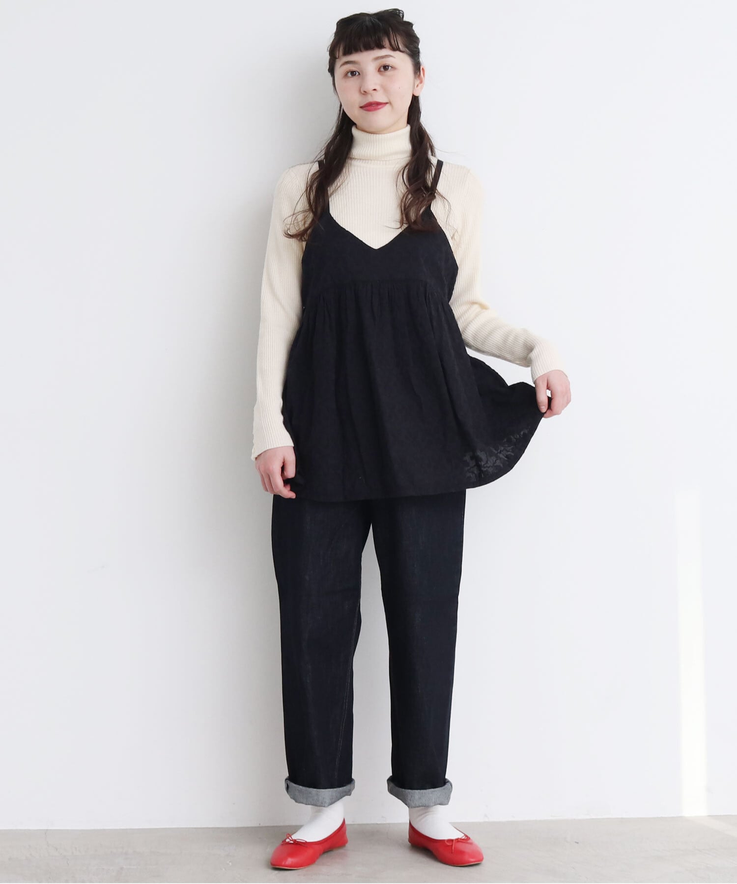 モデル 161cm size:S