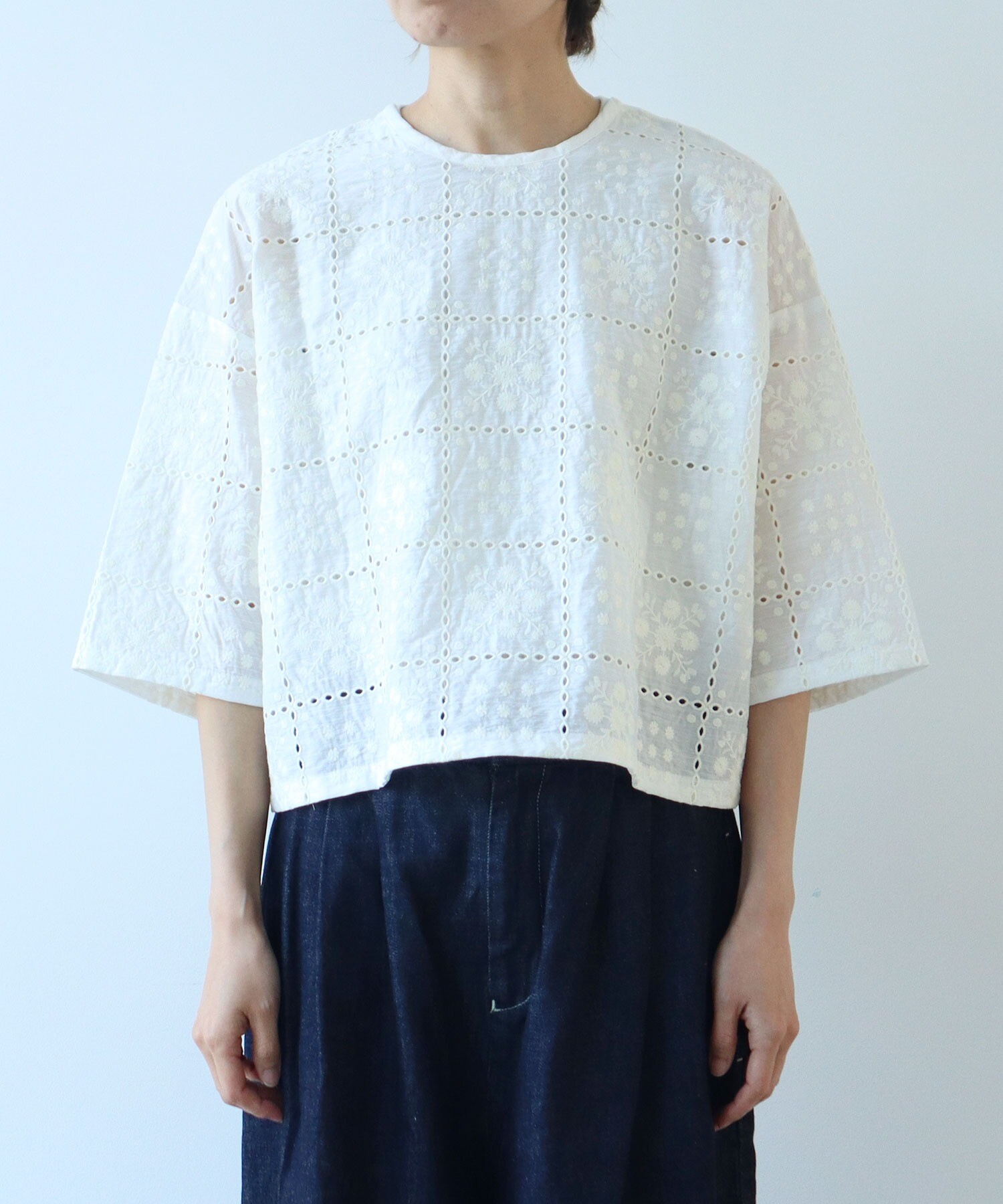 ブラウス シャツ eyelet embroidely haori ブラウス レディース AMBIDEX Store 【予約販売】△○eyelet embroidely haori
