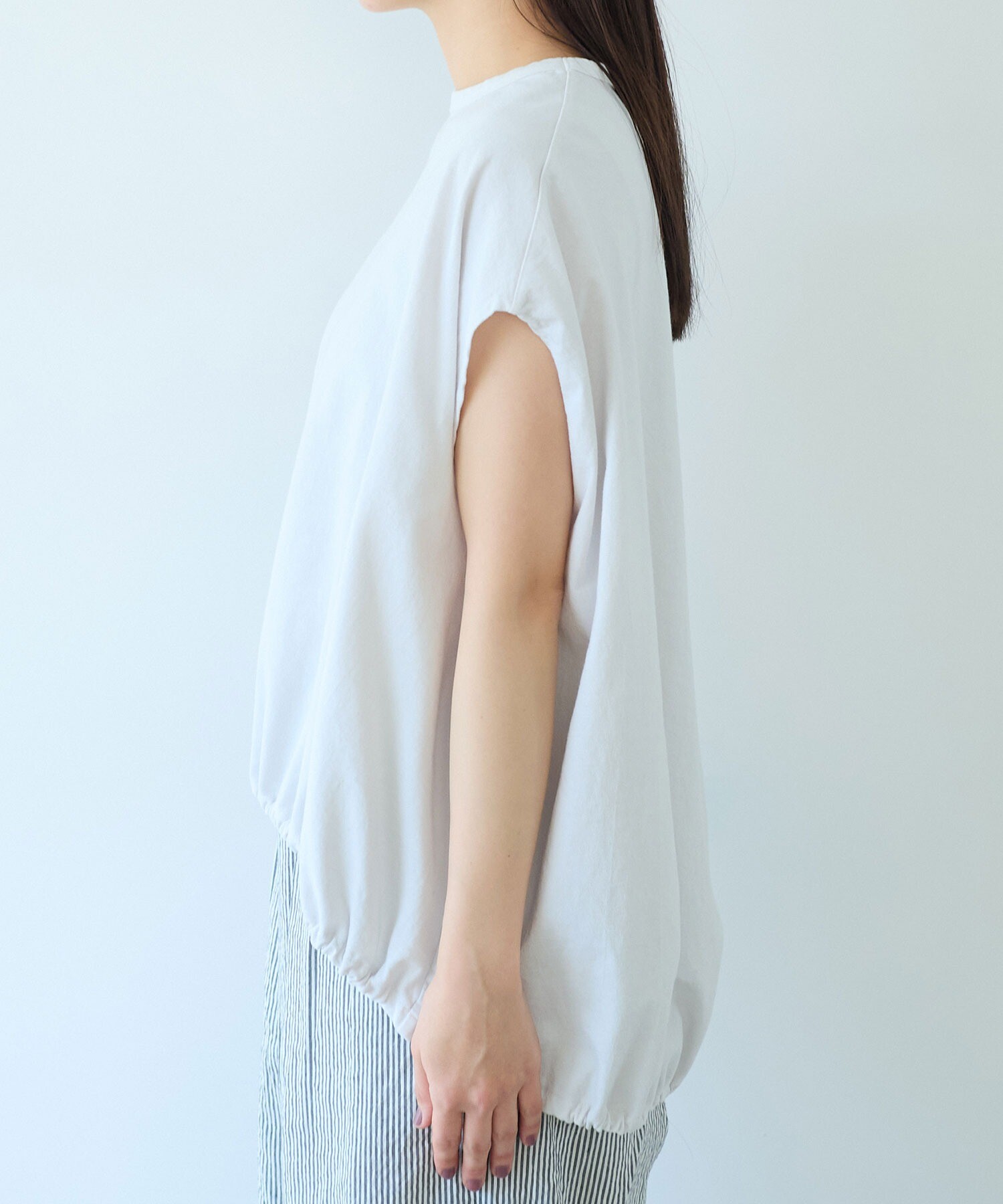 tシャツ ハイツイストコットン　プロダクトダイ　コクーンプルオーバー レディース セール】ハイツイストコットン プロダクトダイ コクーンプル