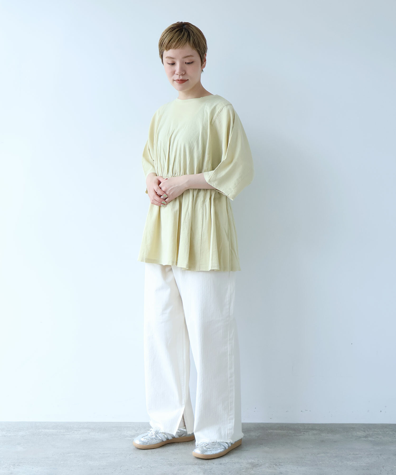 AMBIDEX Store CHIJIMI DOLMAN プルオーバー(F CREAM): buoybuoy