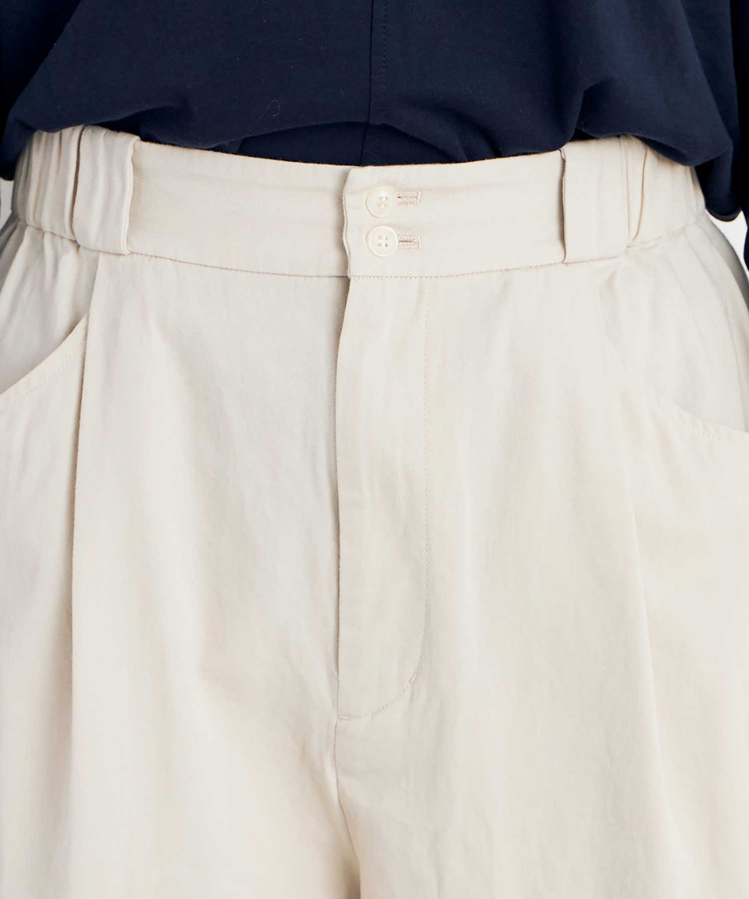パンツ short3 AMBIDEX Store 強撚TWILL SHORT パンツ(F LT.BEIGE): FLAT-cic