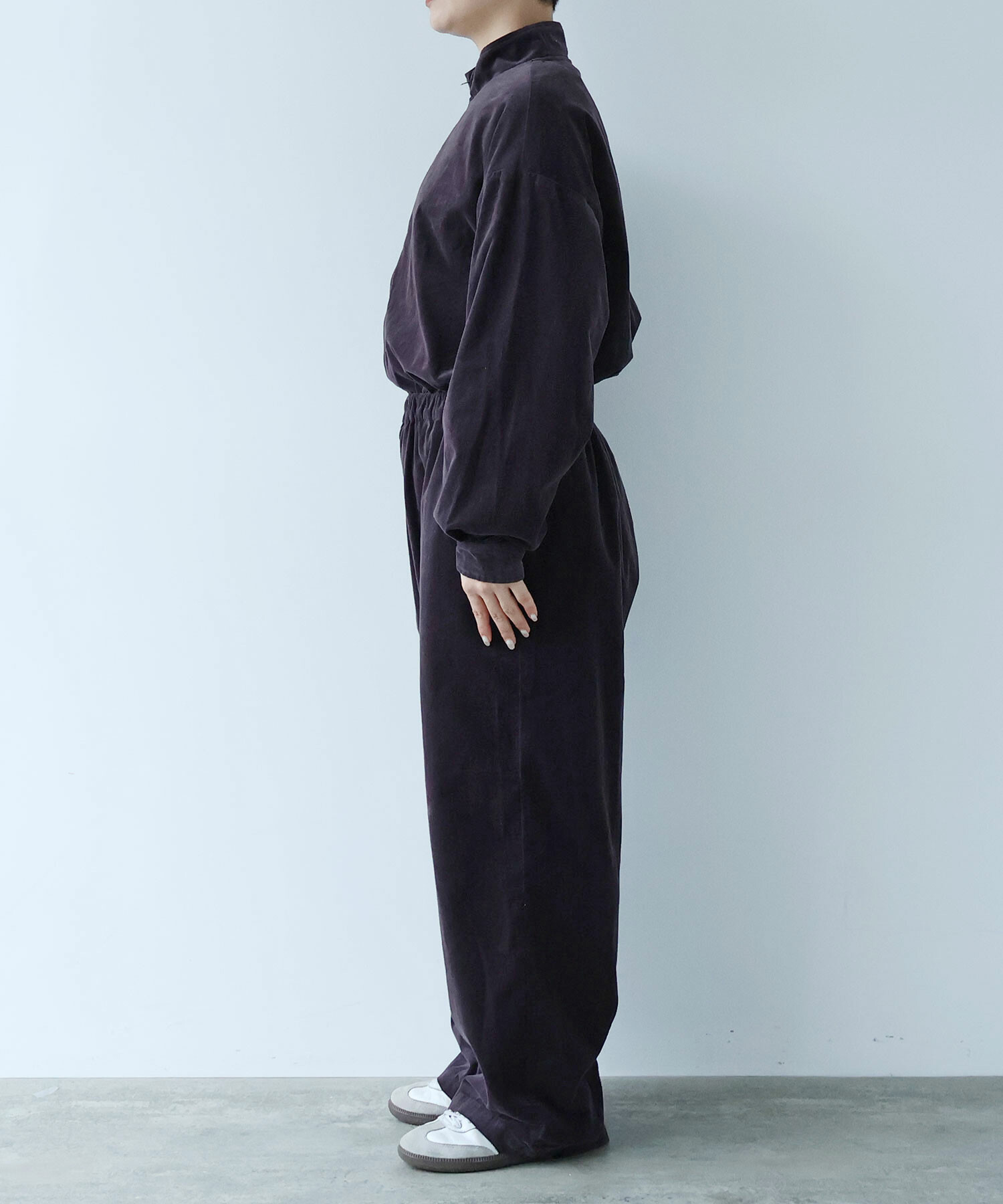 AMBIDEX Store ○スラブ別珍 製品染 ジャンプスーツ(F COFFEE): buoybuoy