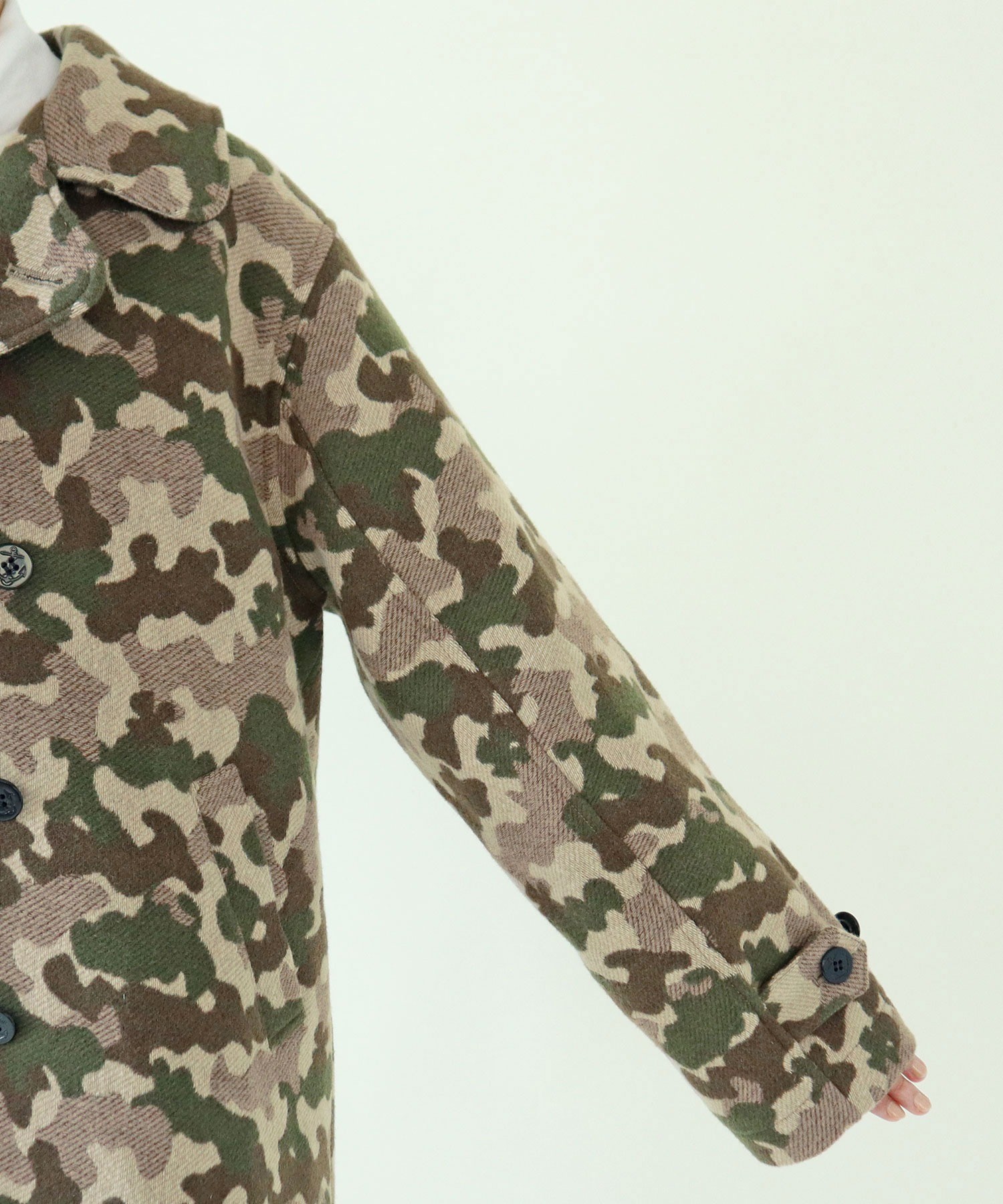 AMBIDEX Store ○【30周年特別アイテム】迷彩ジャカード ピーコート(F