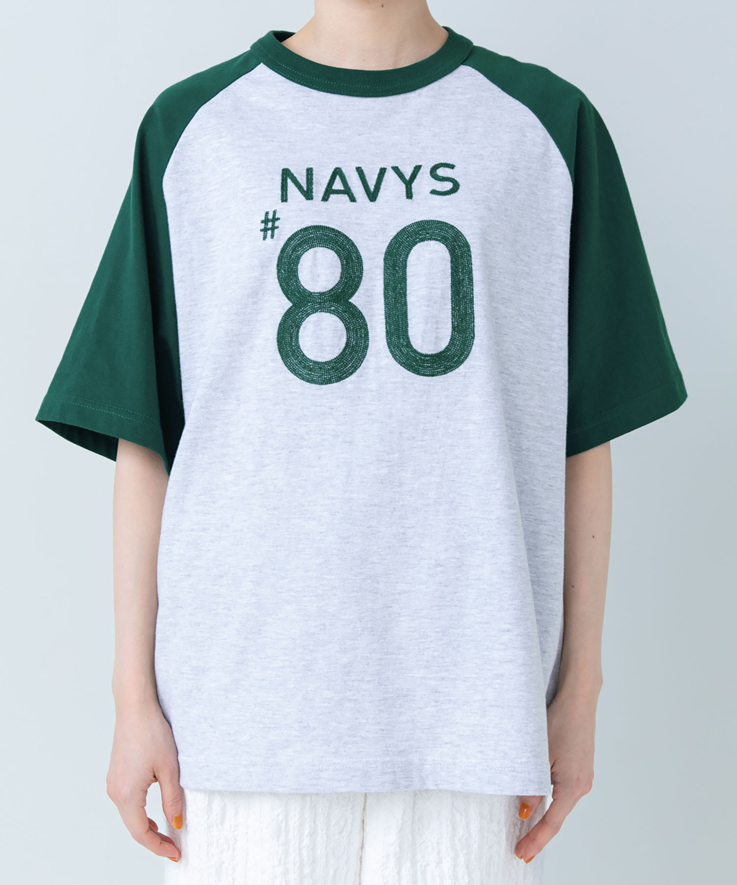 AMBIDEX Store ○#80NAVYS ラグランTシャツ(F カーキ): PAR ICI