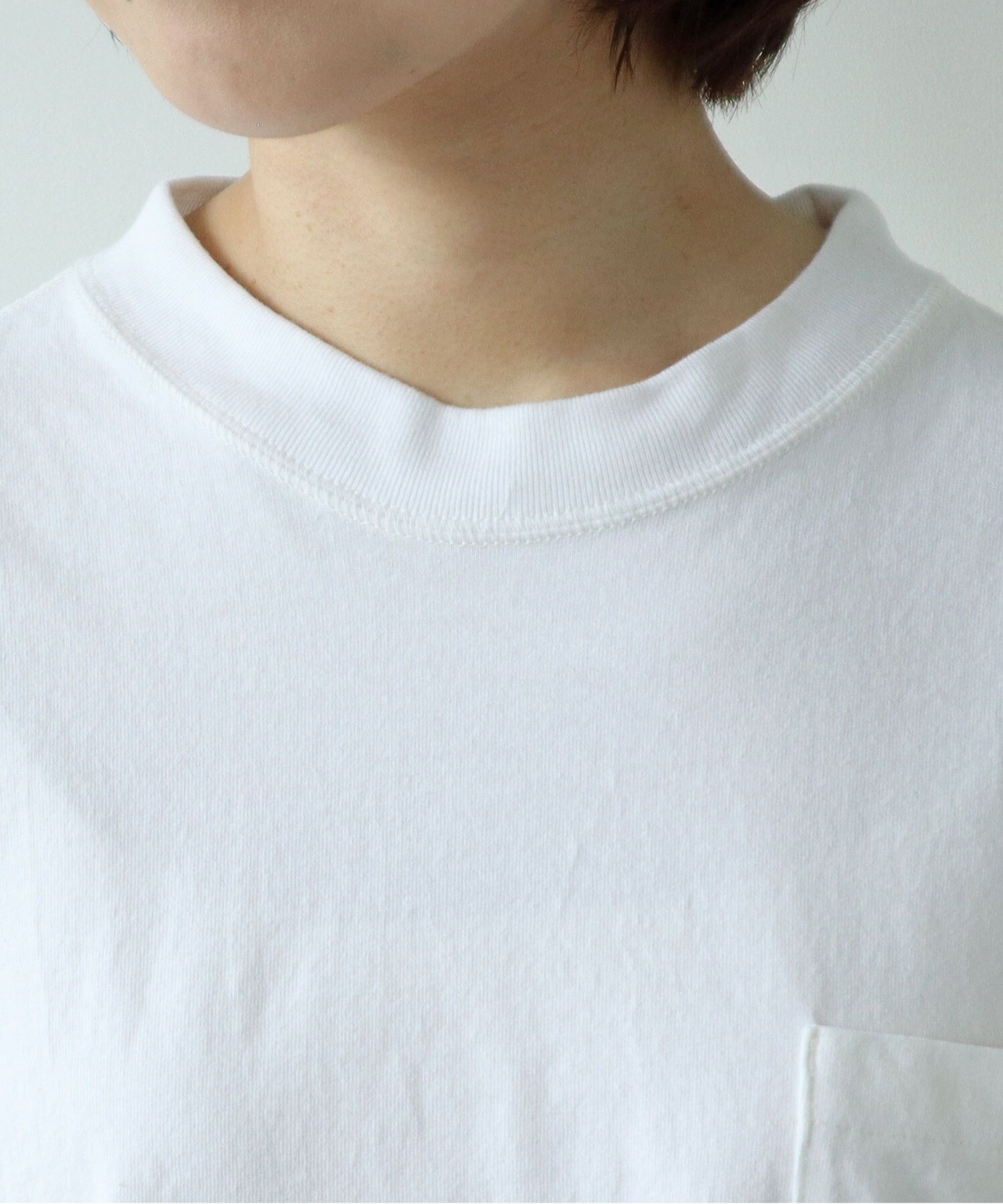 AMBIDEX Store ○I'm feeling snackyポッケ刺繍BIG Tシャツ(F シロ