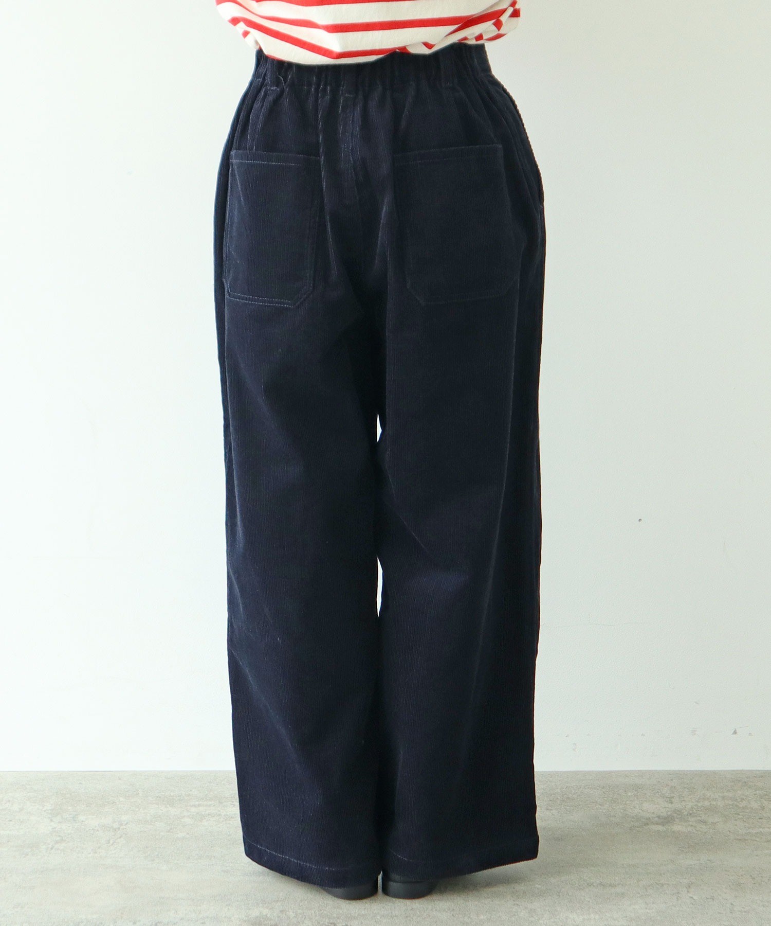 AMBIDEX Store 【WEB限定】○コーデュロイ後ろゴム タックパンツ(F