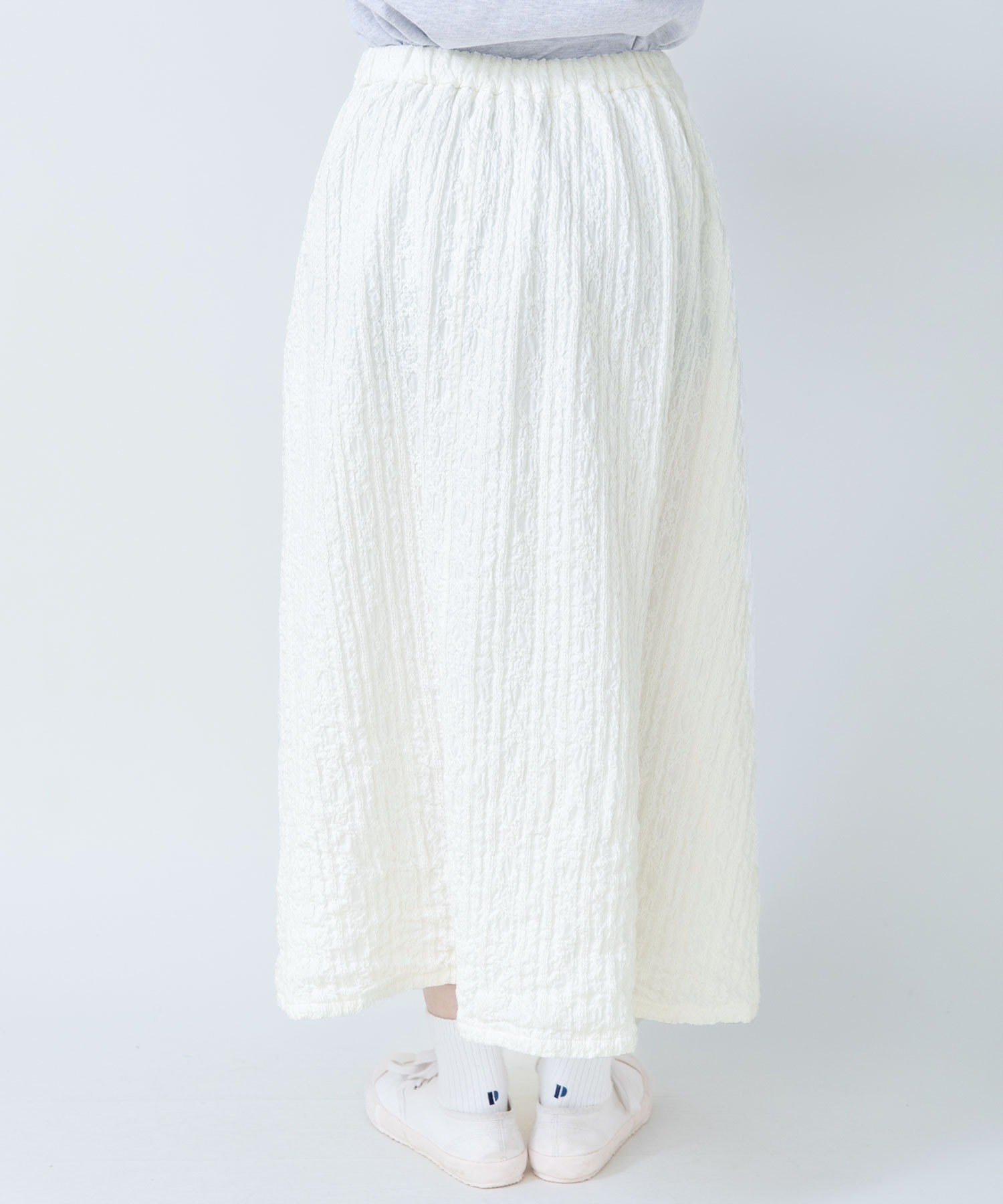 AMBIDEX Store ○【WEB別注カラー】ストライプ刺繍 ギャザー