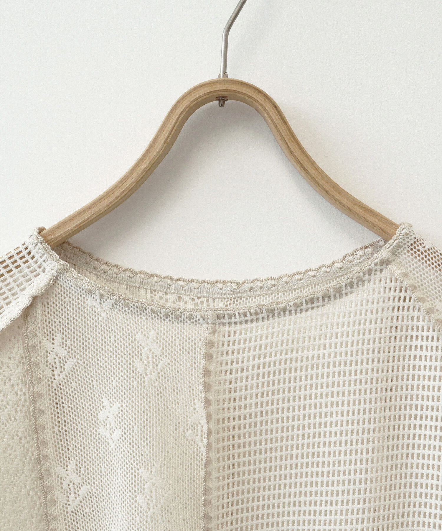 AMBIDEX Store △〇patchwork lace ベスト(F チャコールグレー