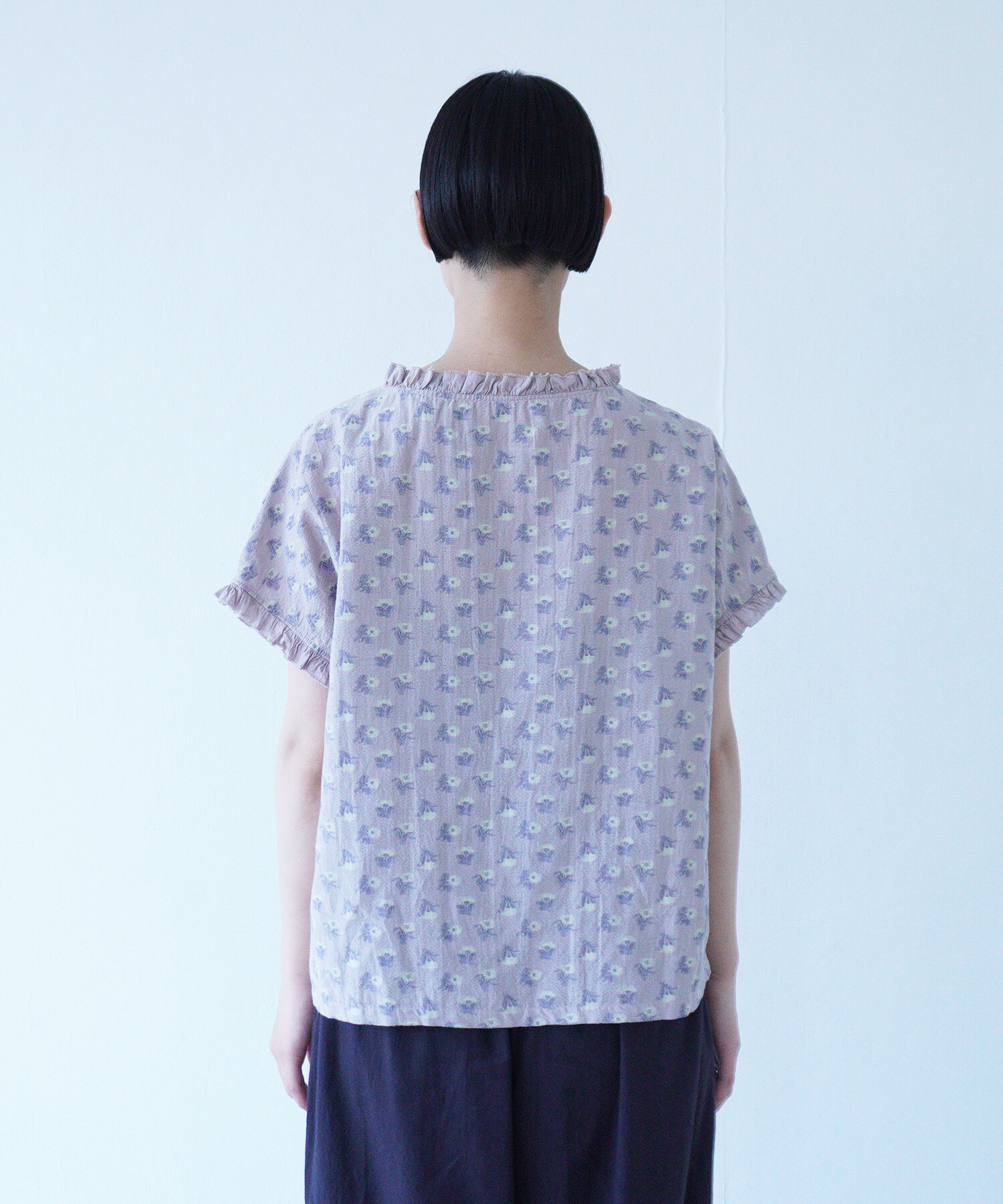 AMBIDEX Store △〇追憶の花 jacquard フリルブラウス(F
