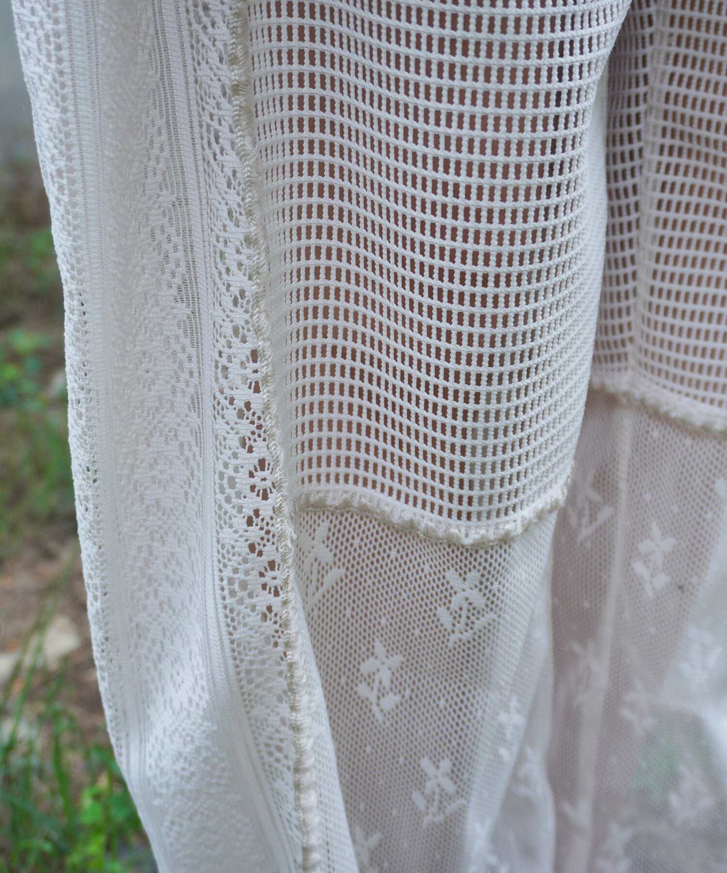 AMBIDEX Store 〇patchwork lace ギャザーパンツ(F AMBIDEX Store 〇patchwork lace ギャザーパンツ(F