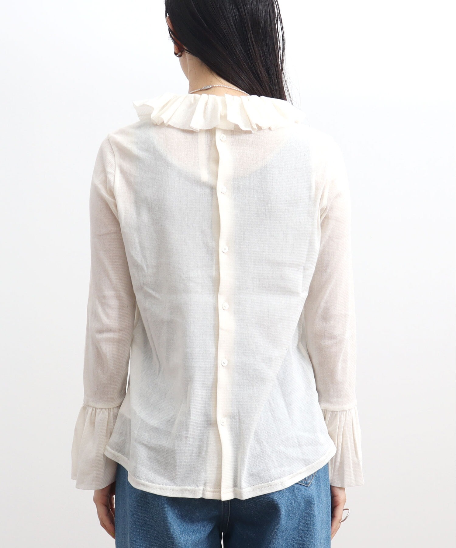 AMBIDEX Store ○cotton tulle frill blouse(F クロ): l'atelier du savon