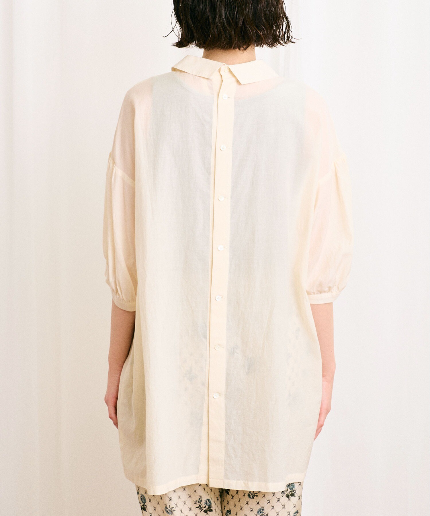 AMBIDEX Store 【予約販売】〇Cotton cupra washer Annie blouse AMBIDEX Store 【予約販売】〇Cotton cupra washer Annie blouse