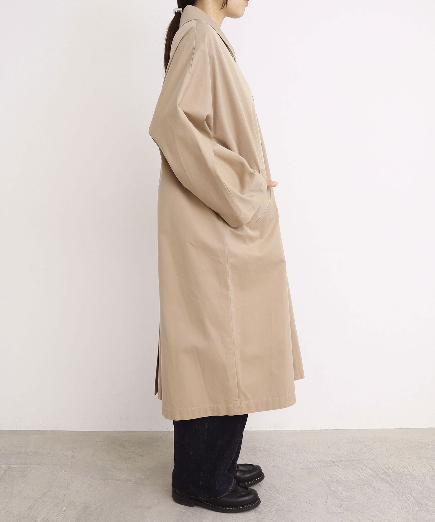 バーバリー　ケープ付　ステンカラーコート　ライトベージュ Burberry バーバリー】ステンカラーコート BURBERRY (バーバリー