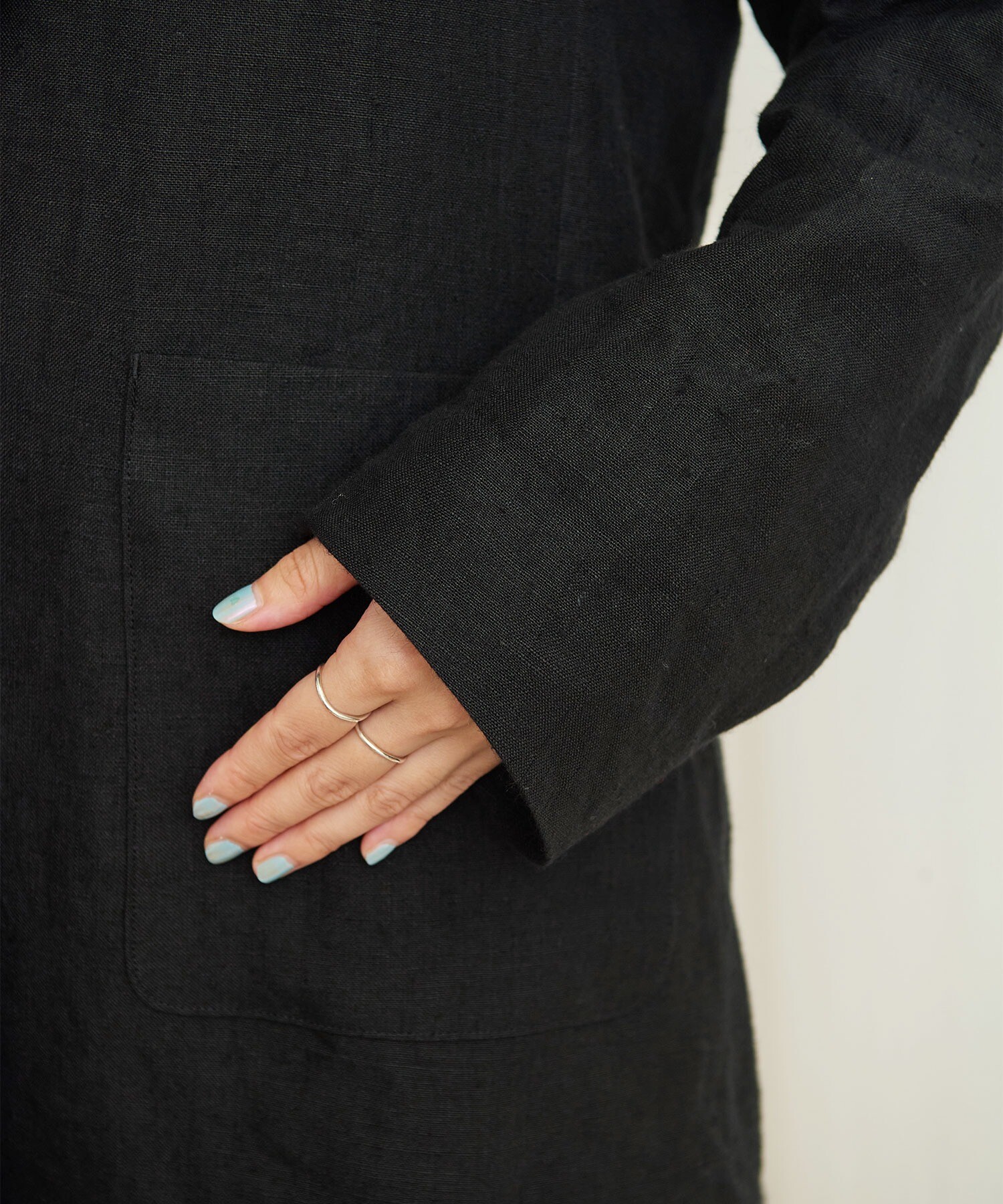 saby LINEN TYPE01 COAT リネンコート ブラック saby LINEN TYPE01 COAT リネンコート ブラック saby（サバイ